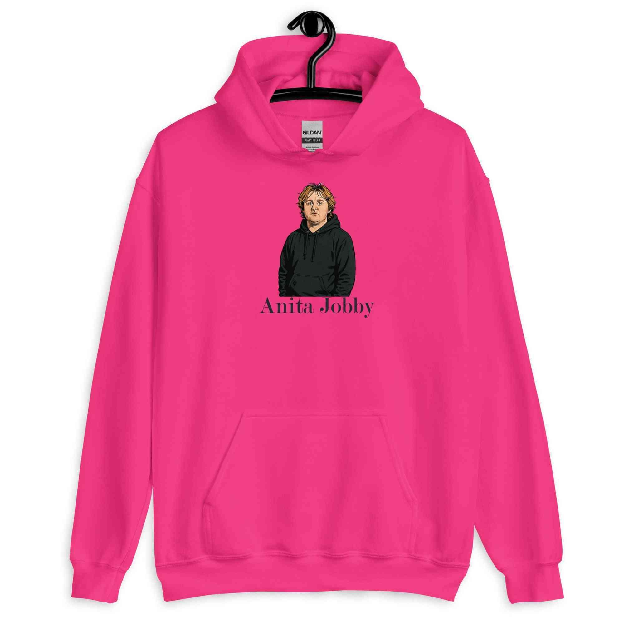 Lewis Capaldi Hoodie | Anita Jobby Graphic | Bold Red Unisex