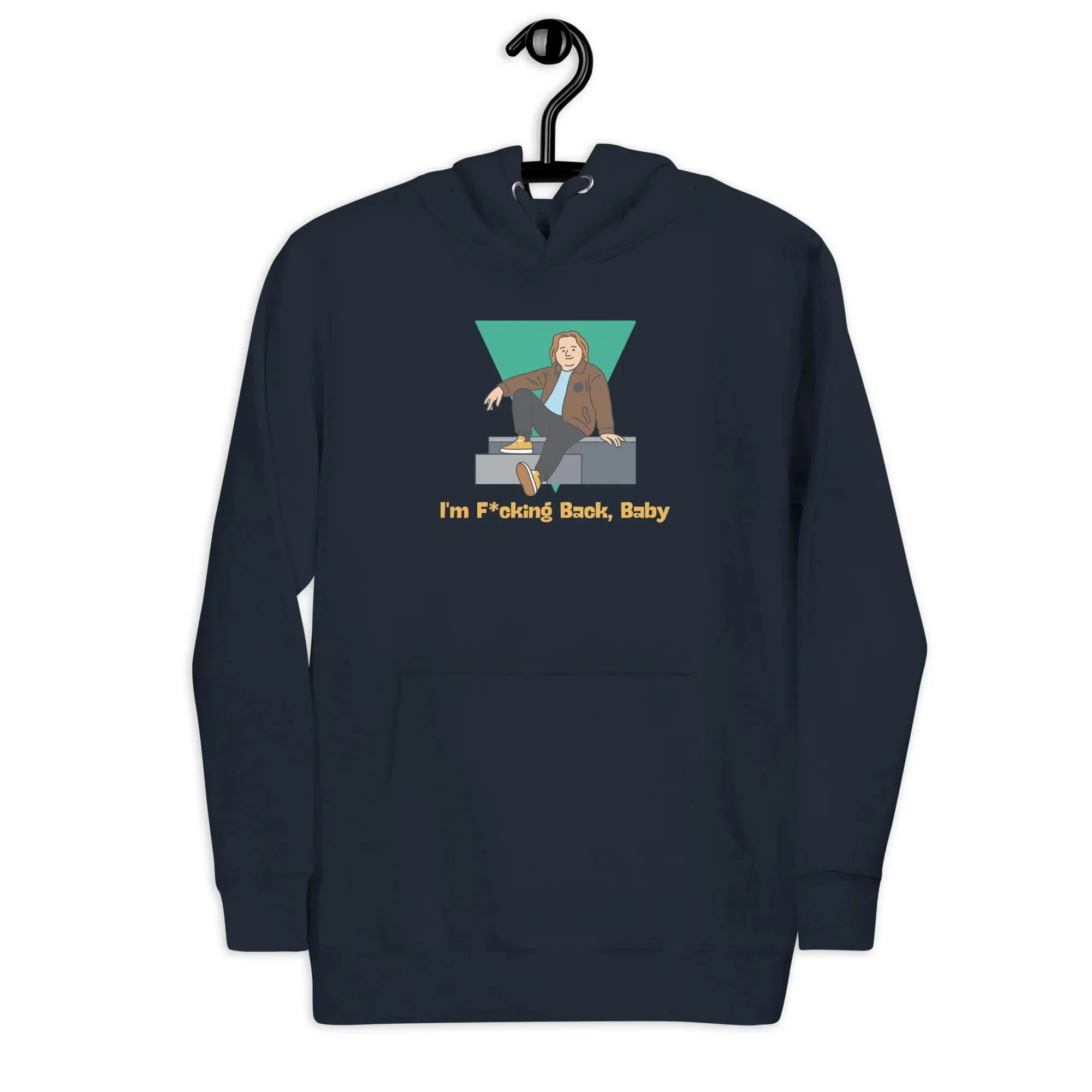 Lewis Capaldi Fan Merchandise: Unisex Hoodie with Bold 'I'm Back' Design for Music Lovers