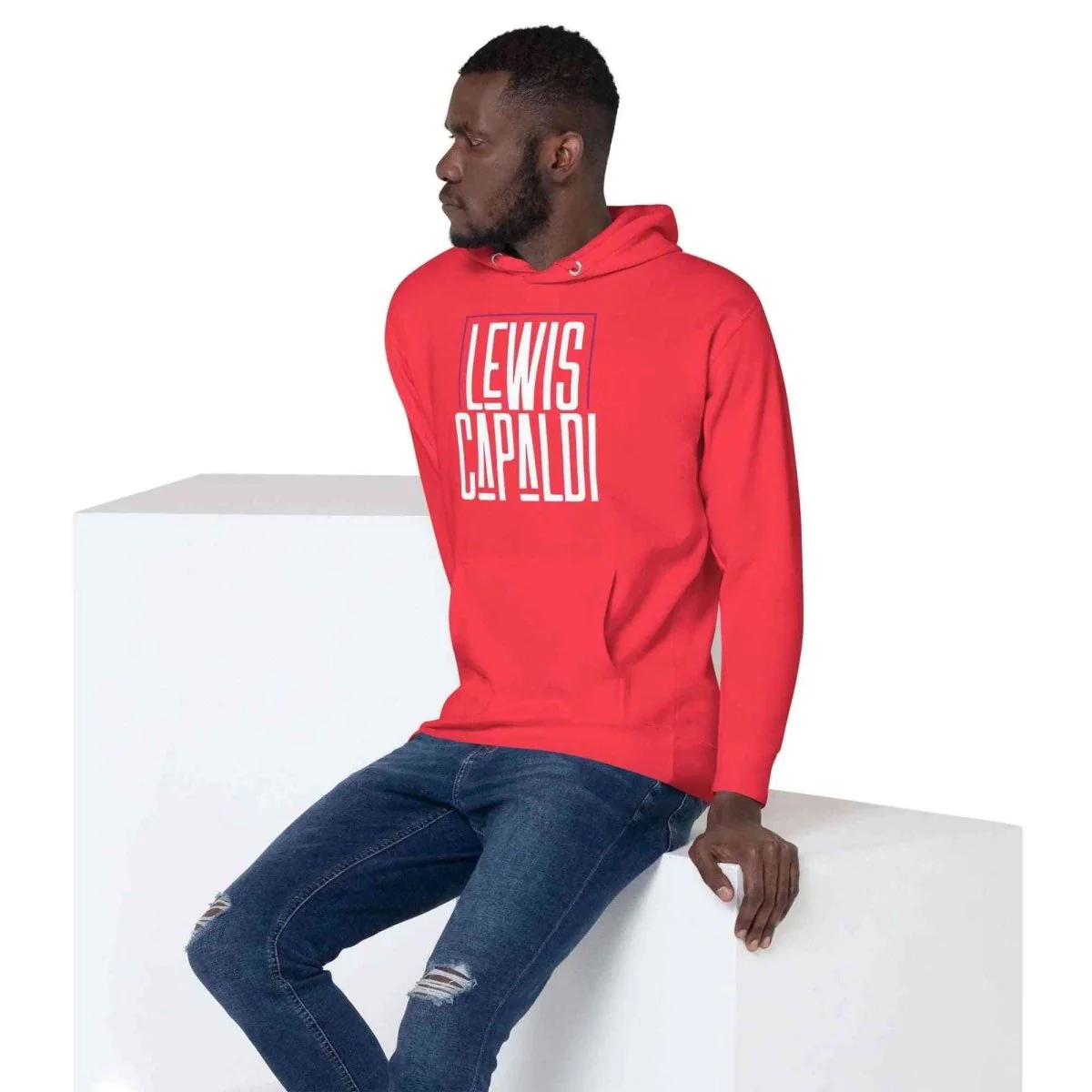 Lewis Capaldi Hoodie - Unisex Cotton-Polyester Blend with Unique Horticultural Art