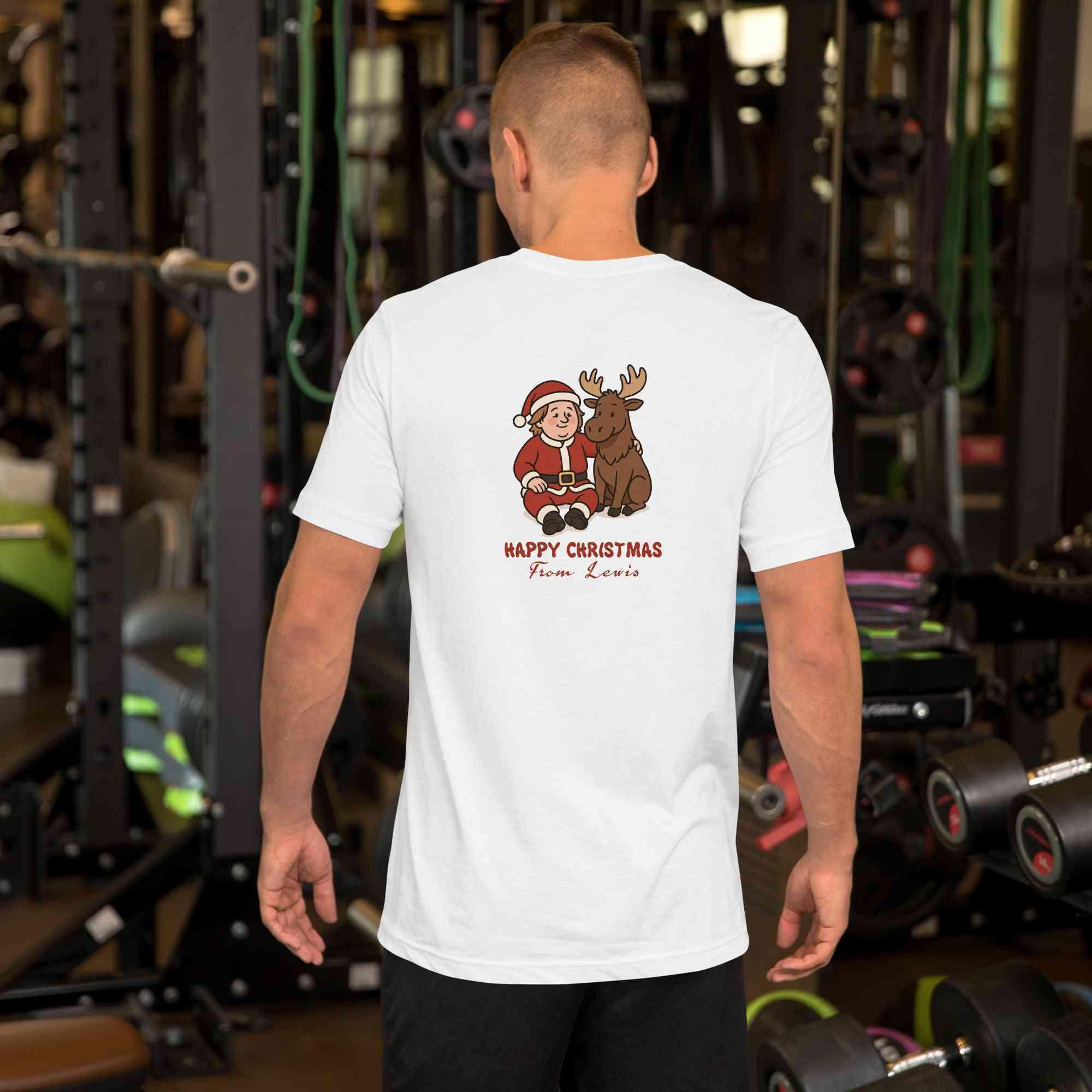 Lewis Capaldi Christmas T-Shirt - Green Cotton Unisex Festive Graphic Tee