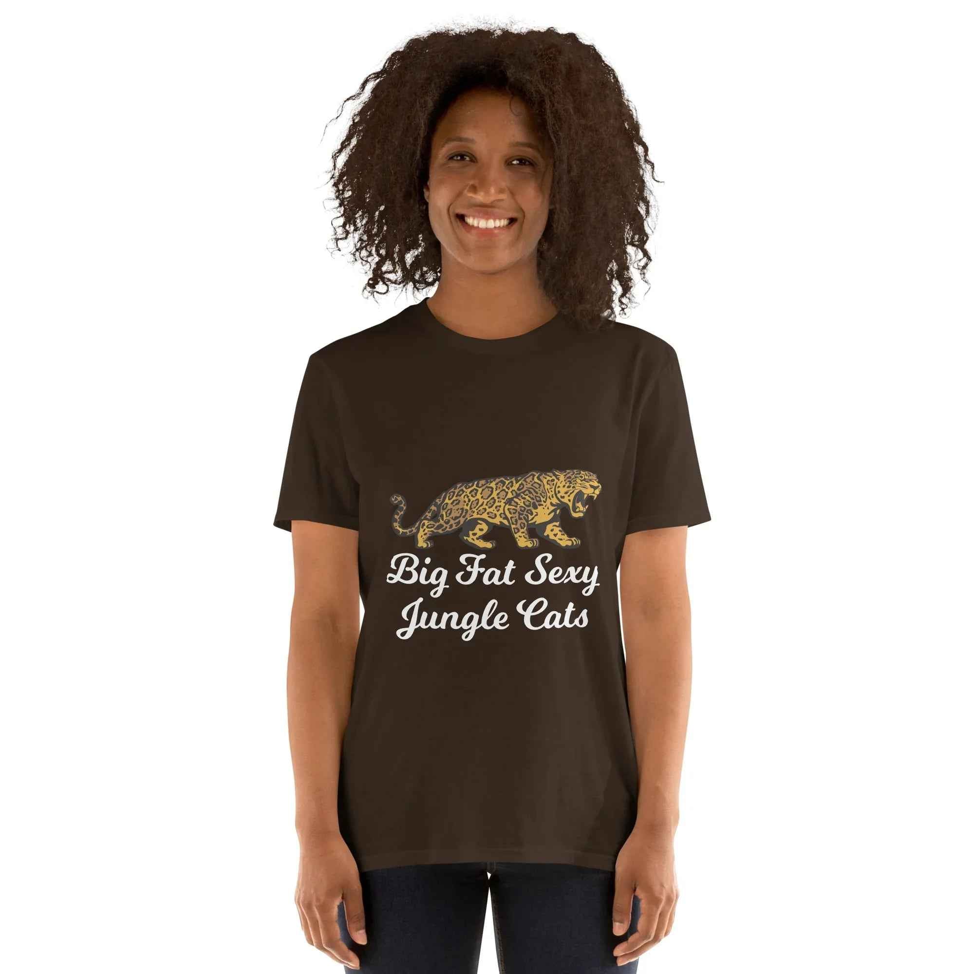 Unisex Jungle Cats T-Shirt by Alcyone213k �C Subtle Comfort with Bold Big Fat Sexy Design