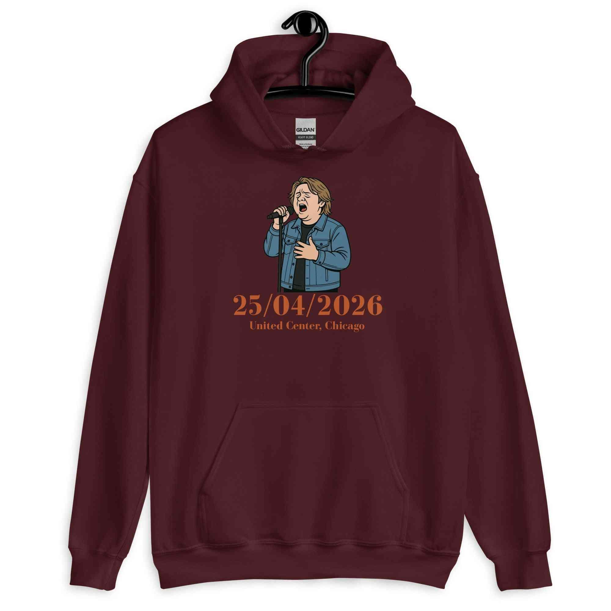 Lewis Capaldi 2026 Tour Hoodie - Black Unisex Sustainable Concert Merch