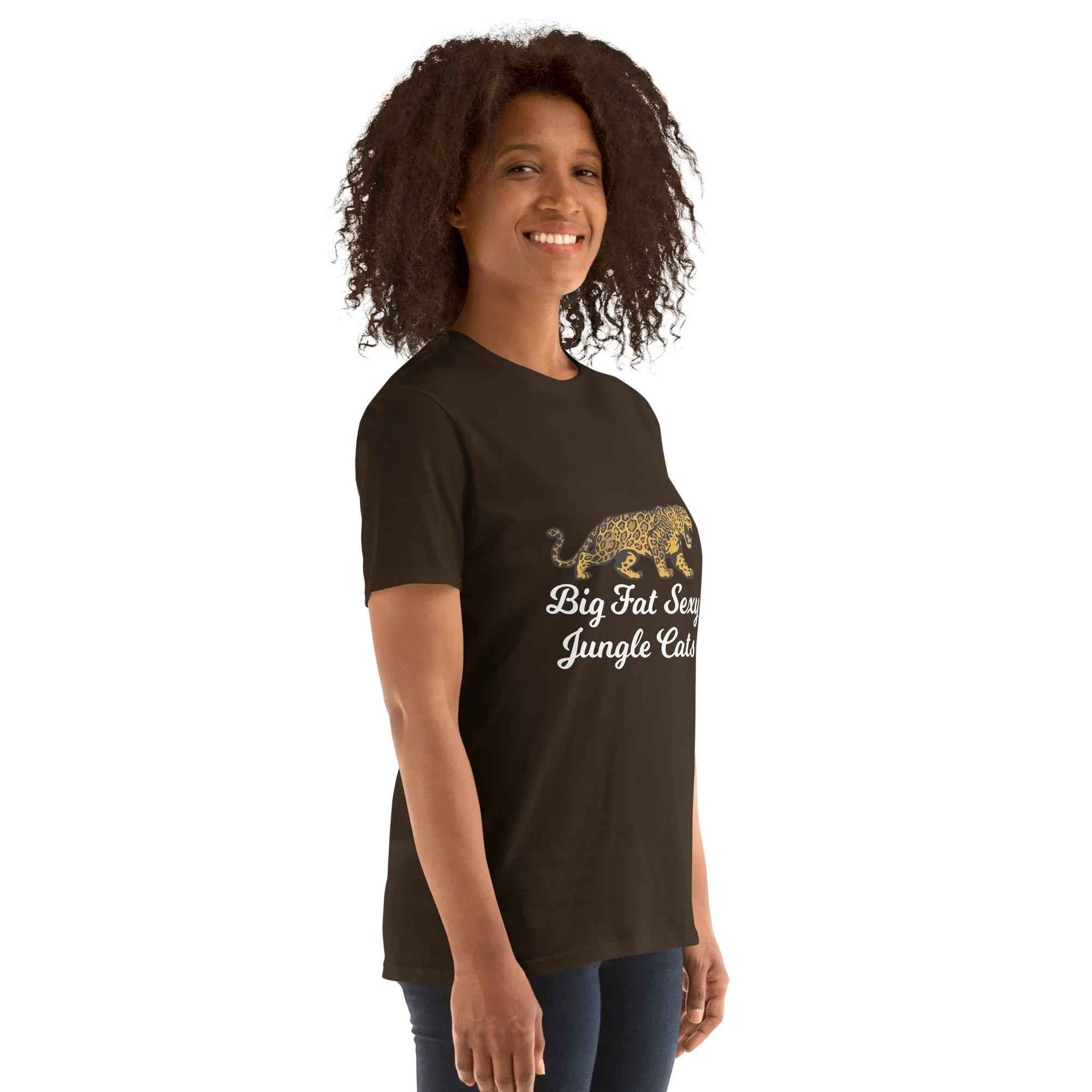 Unisex Jungle Cats T-Shirt by Alcyone213k �C Subtle Comfort with Bold Big Fat Sexy Design