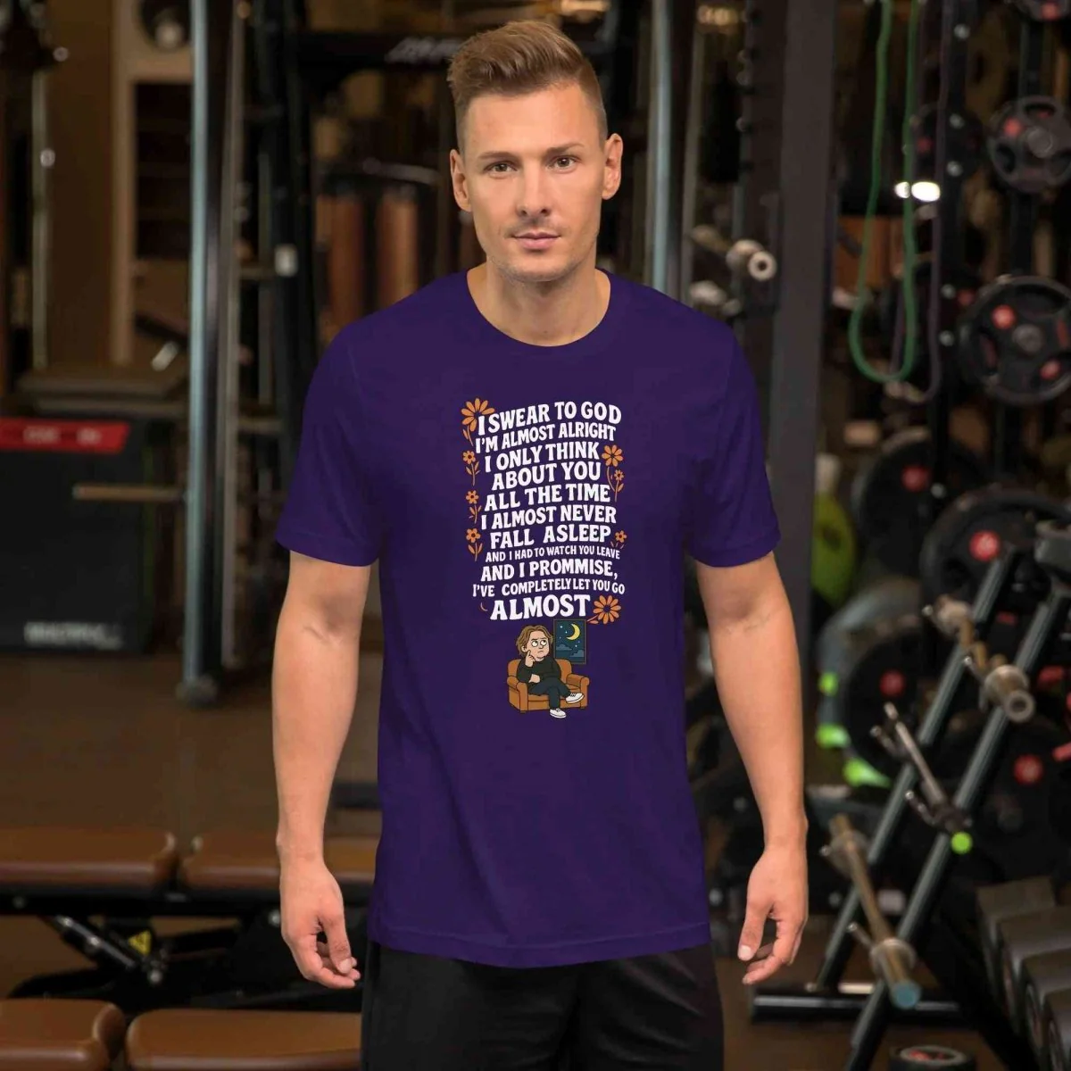 Lewis Capaldi Almost Lyrics T-Shirt | Unisex Cotton Eco-Conscious Tee