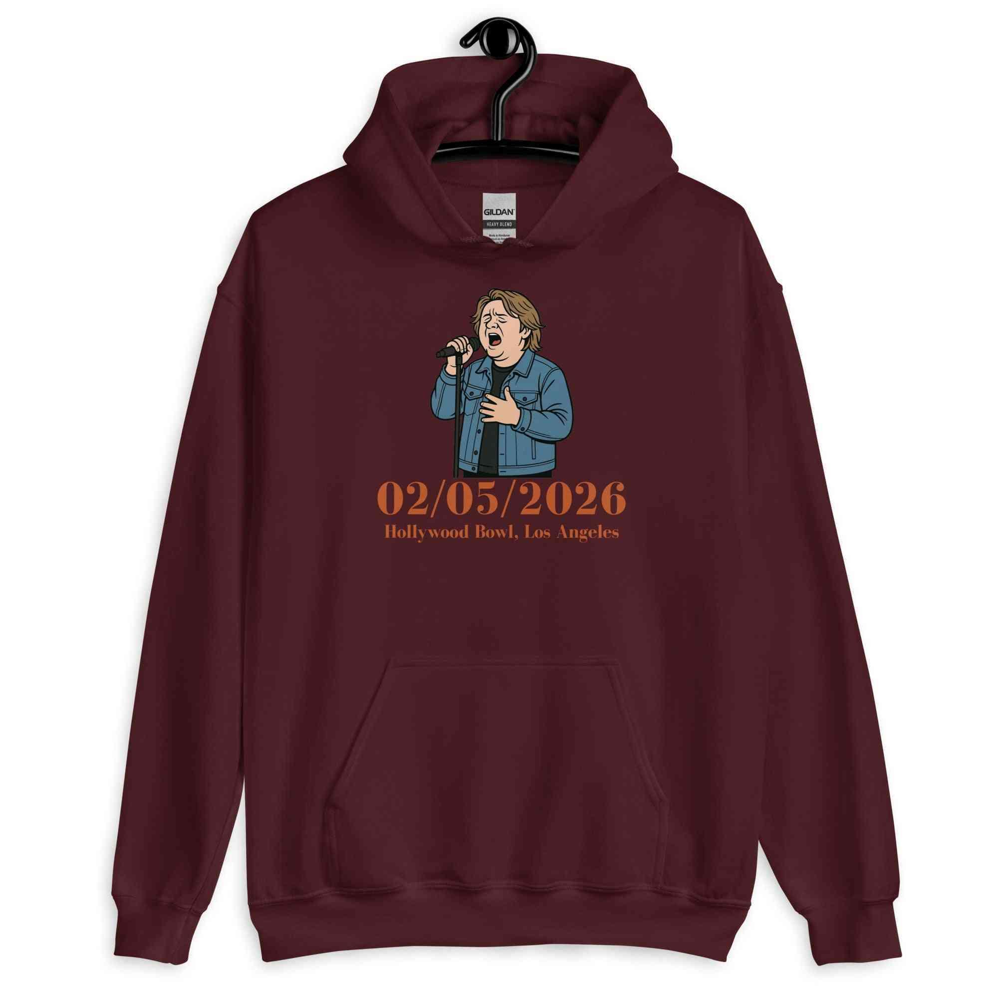 Lewis Capaldi 2026 Tour Hoodie - Black Unisex Eco-Friendly Merchandise