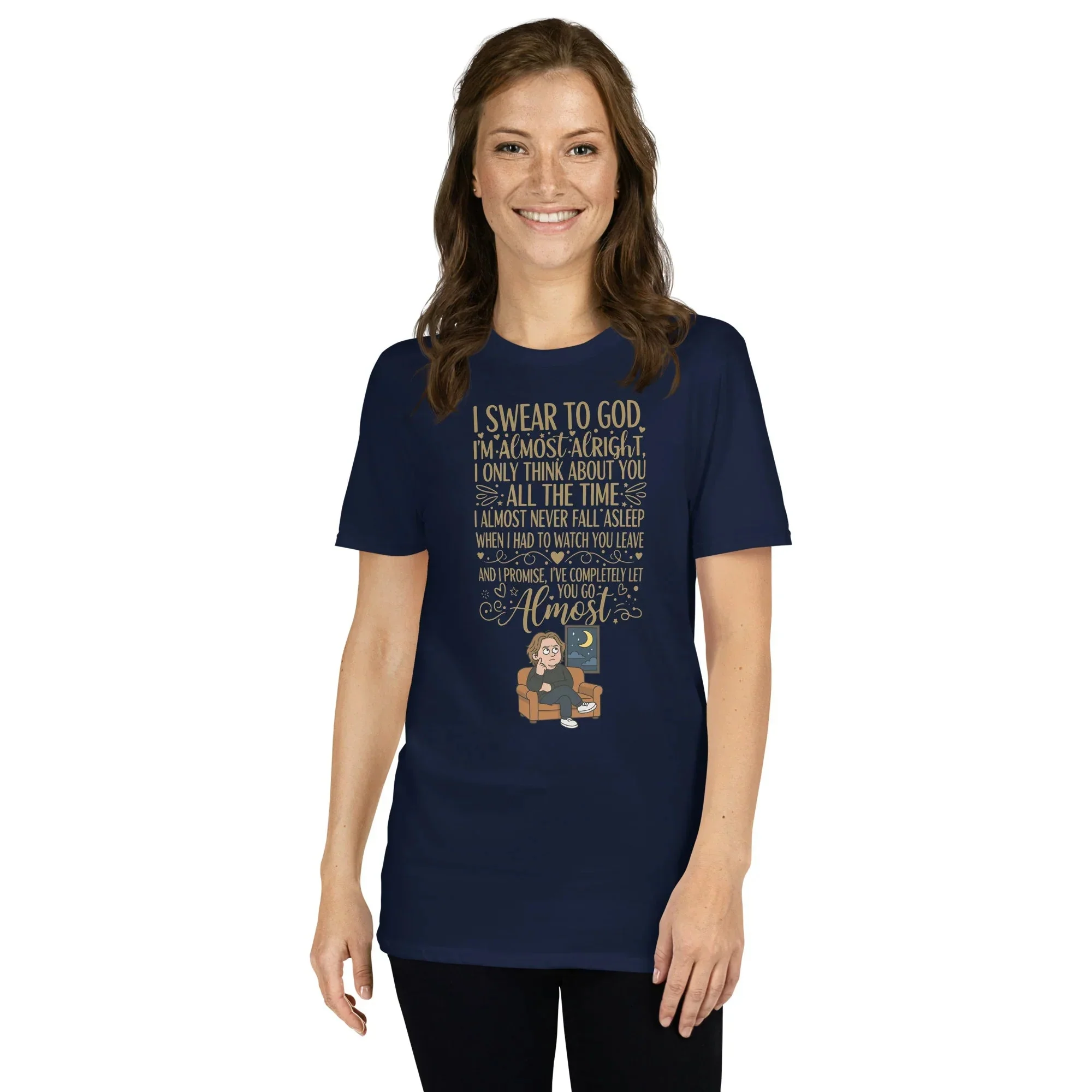 Lewis Capaldi Lyrics Shirt - Eco-Friendly Cotton Unisex T-Shirt for Fans - Almost