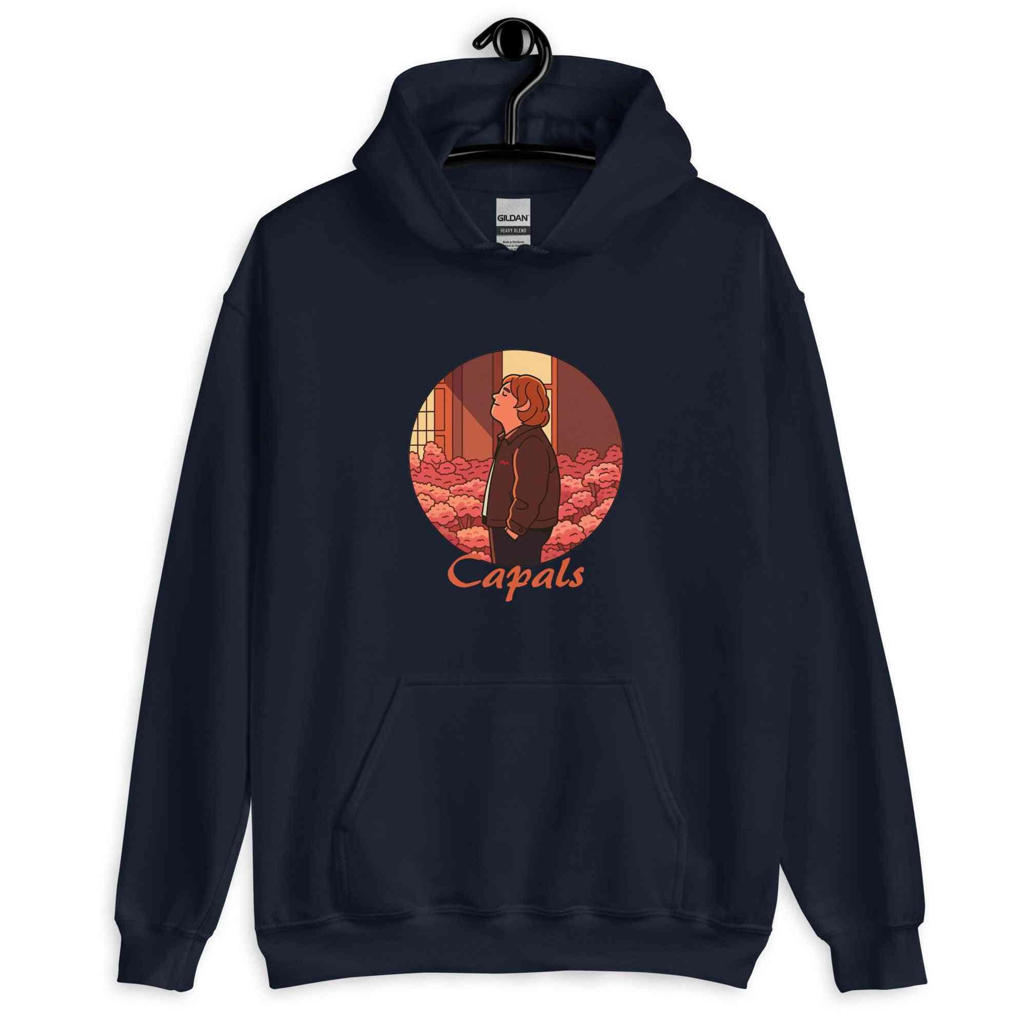 Lewis Capaldi Hoodie | Unisex Retro Graphic Sweatshirt - Black - Capals