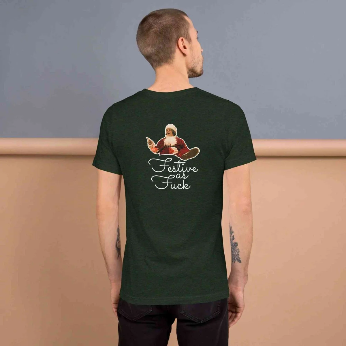 Lewis Capaldi Merchandise: Unisex Cotton Tee - 'Festive As Fuck' Christmas T-Shirt
