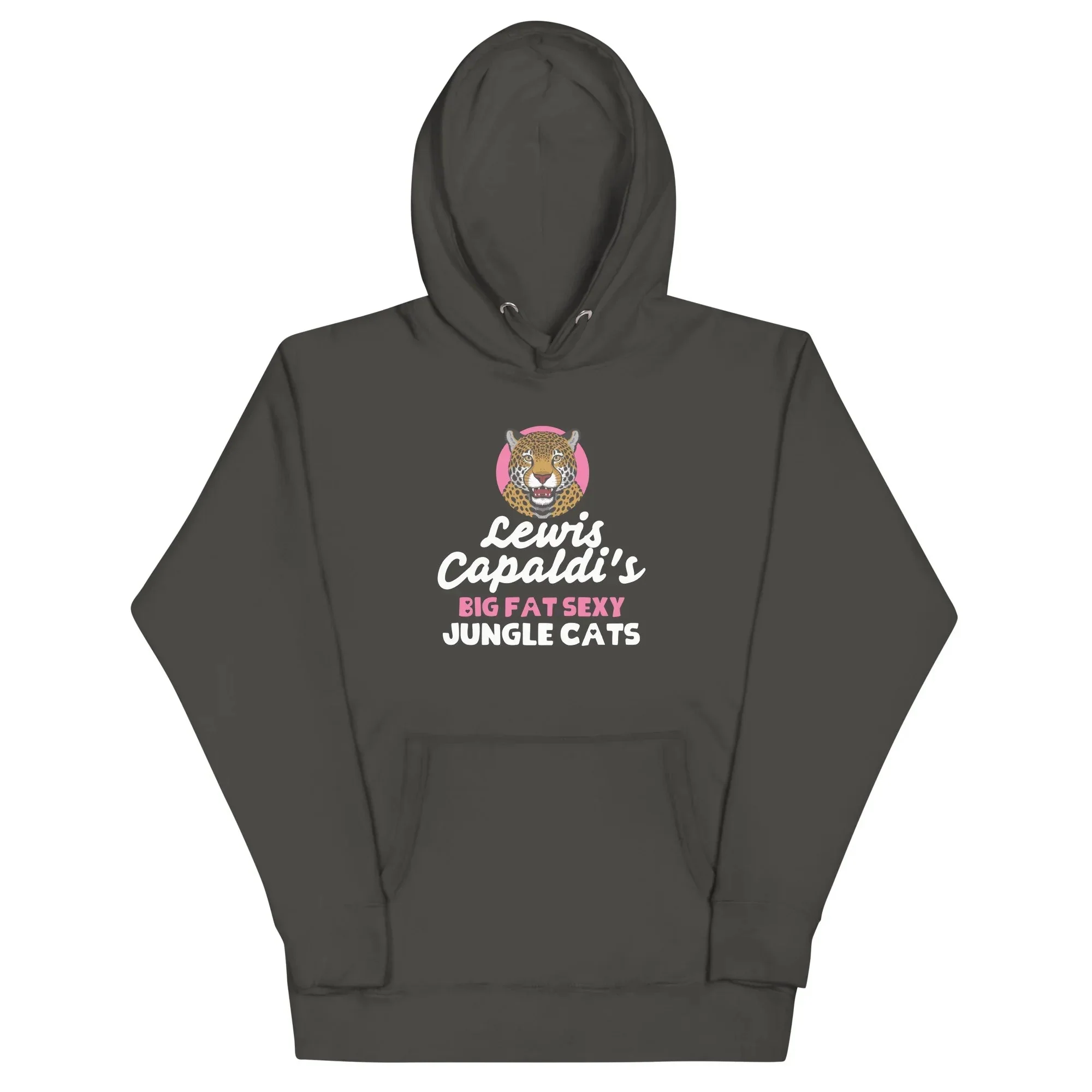 Lewis Capaldi Big Fat Sexy Jungle Cats Hoodie - Black Unisex Cotton Blend