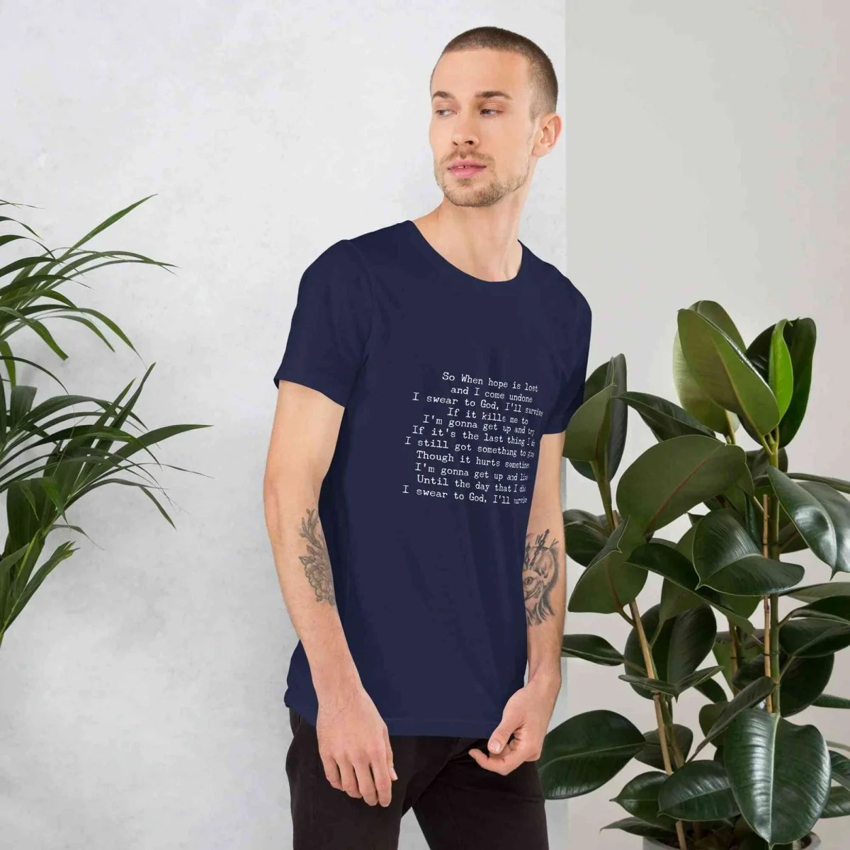 Lewis Capaldi Lyrics T-Shirt | Black Cotton Tee for Fans