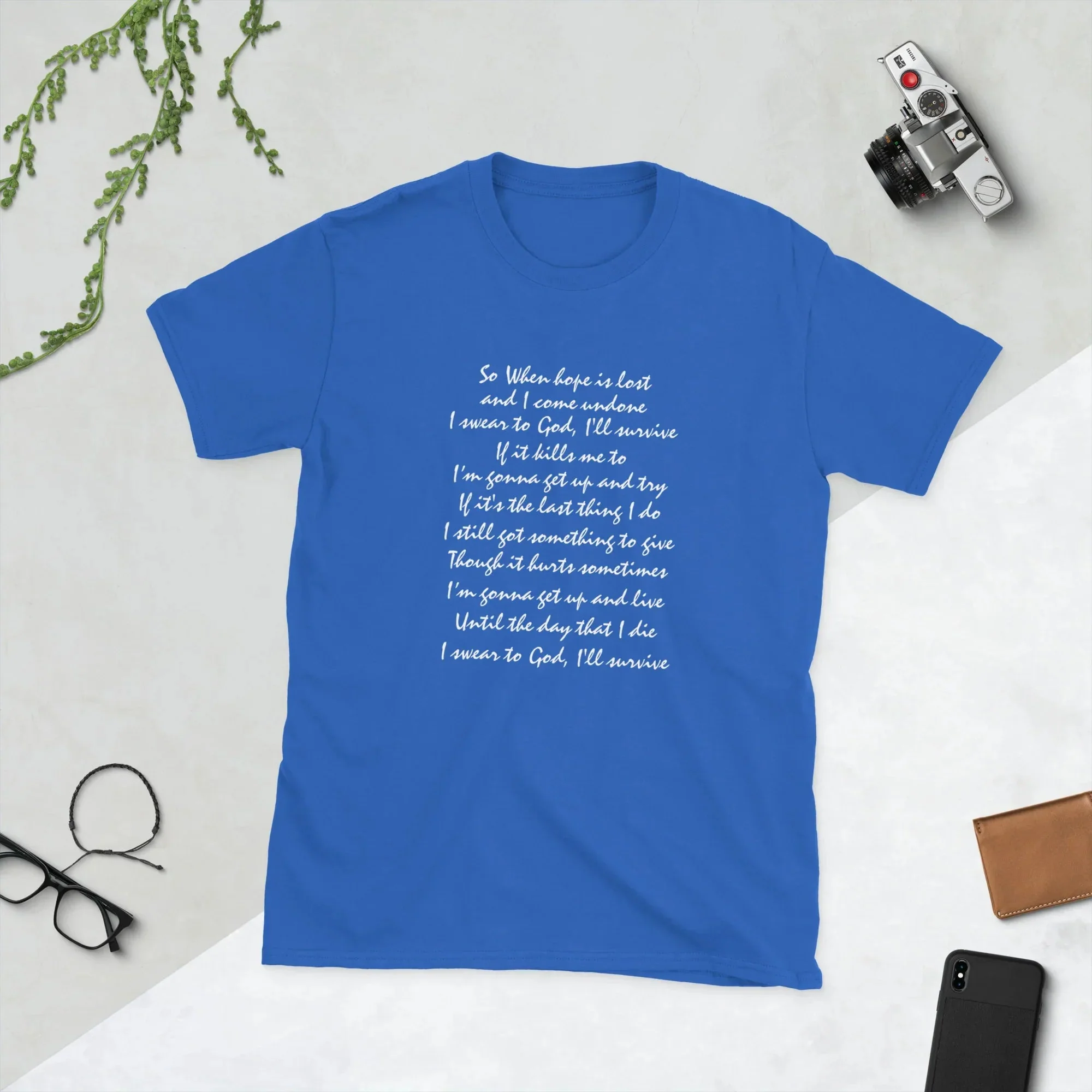 Lewis Capaldi 'Survive' Lyrics T-Shirt | Unisex Cotton Graphic Tee