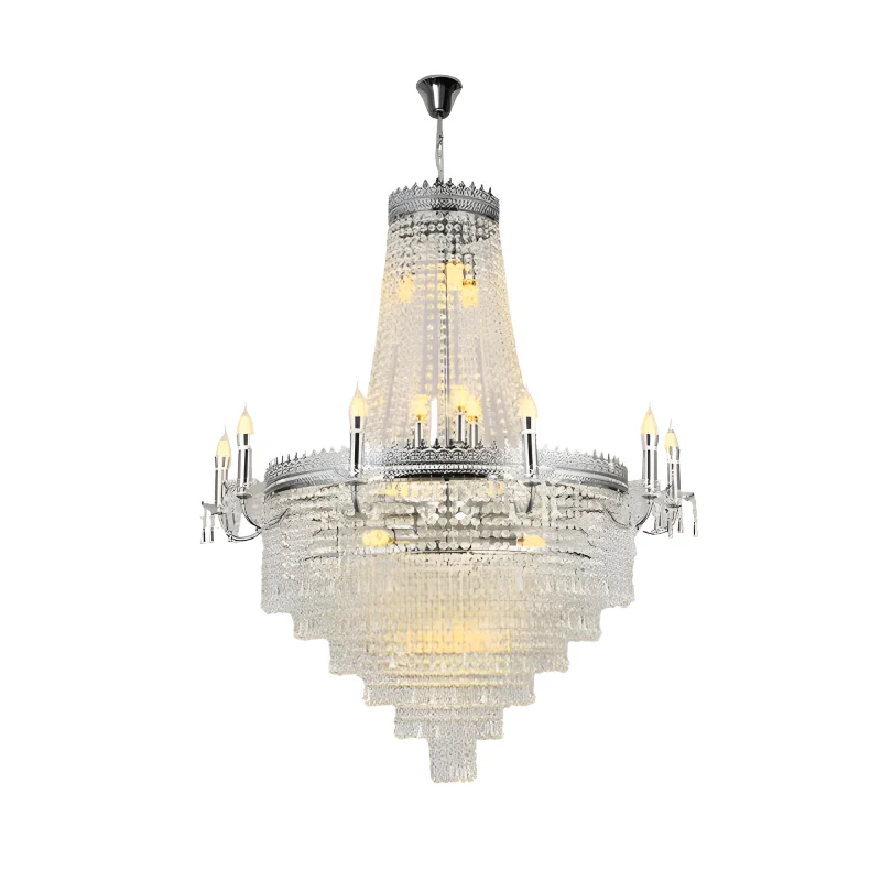 Opio | Classical Large Crystal Candle Ceiling Chandelier
