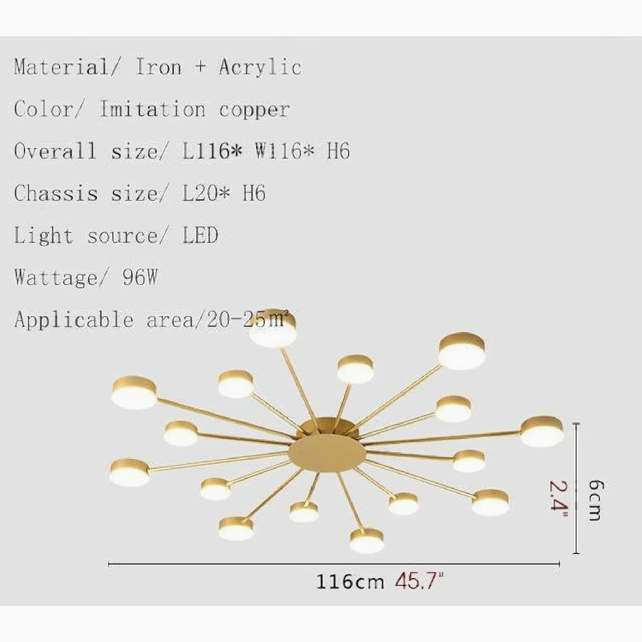 Buchs | Floral shaped LED Ceiling Chandelier