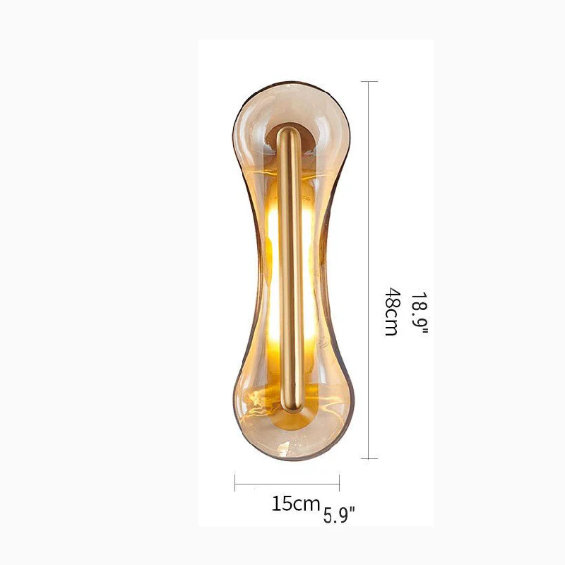 Creative Glass Wall Lamp in Innovative Style for Living Room, Bedroom