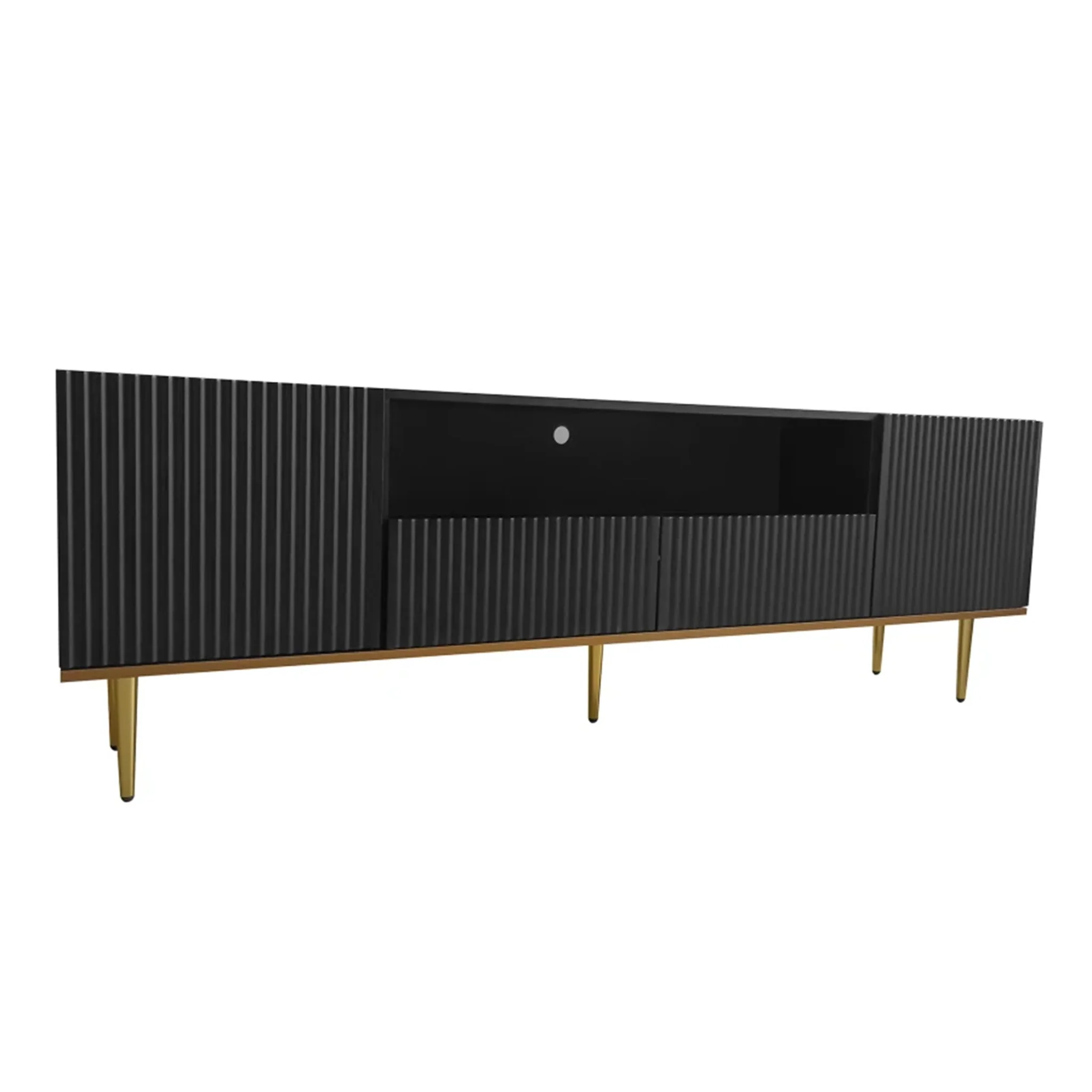 Rhoon | Classic Black/White Elegant Minimalistic TV Stand