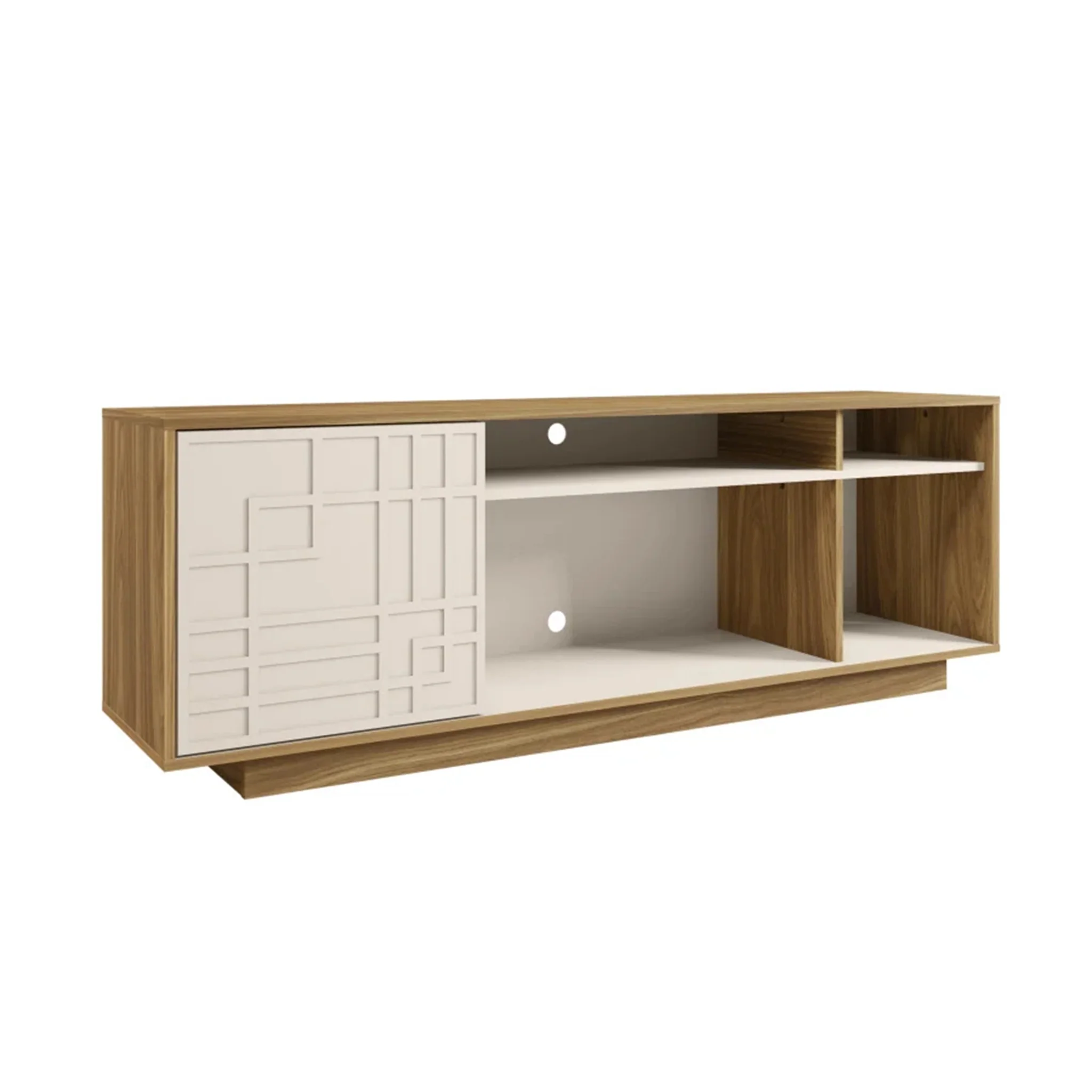 Sava | Designer Oak TV Stand with Open Shelves