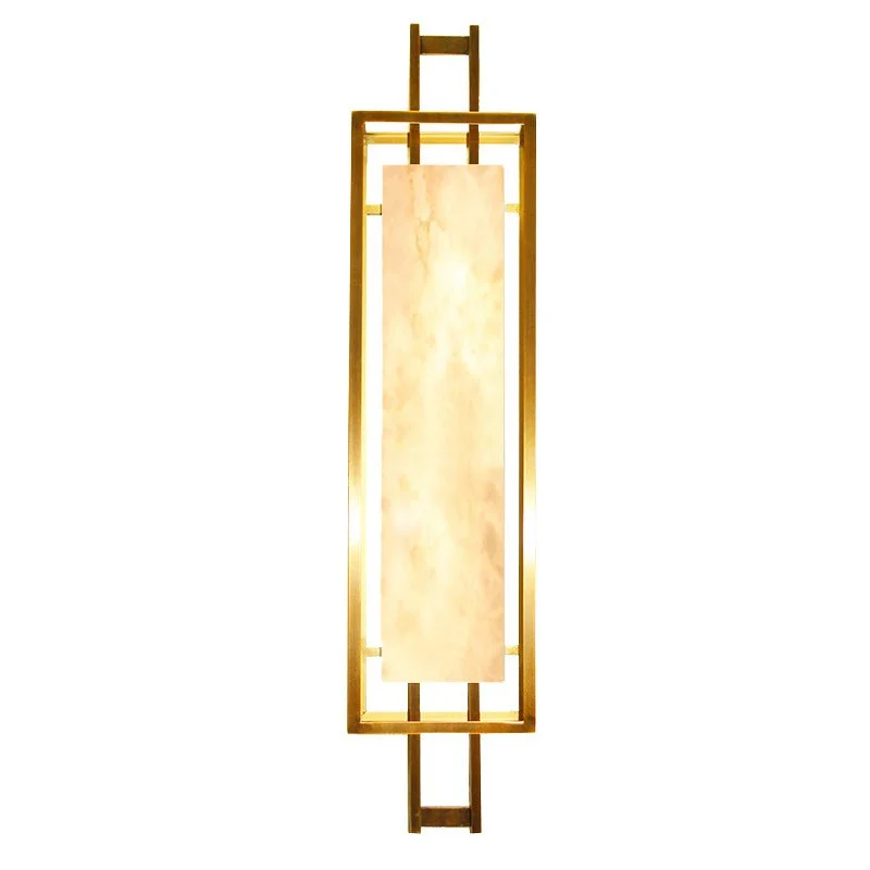 Luxury Marble Wall Lamp in Chinese Style for Bedroom, Living Room