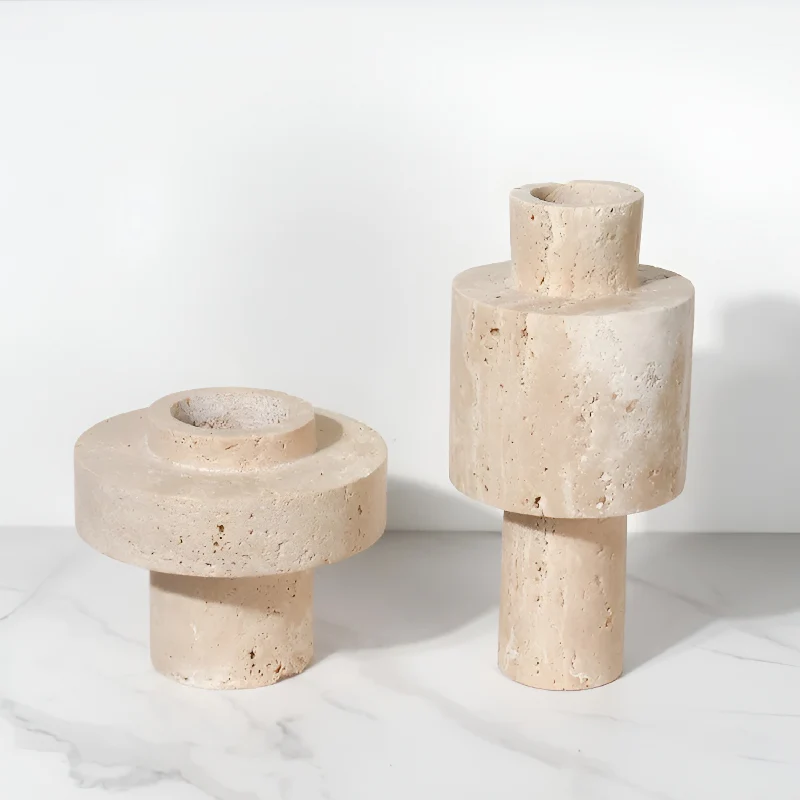 Modern Creative Travertine Vase For Bedroom