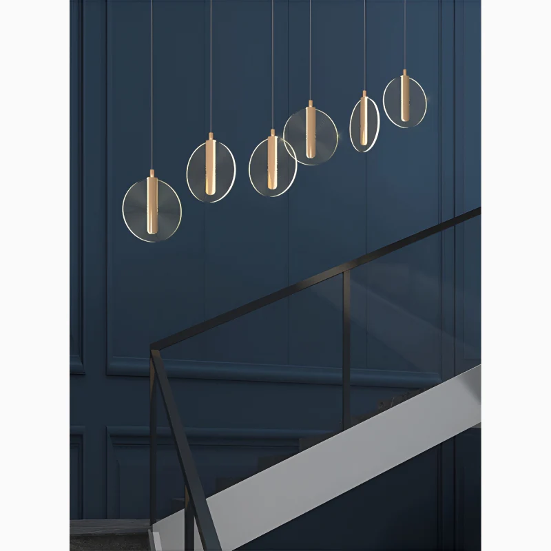 La Gaude | Elegant Gold Circles Magic Chandelier