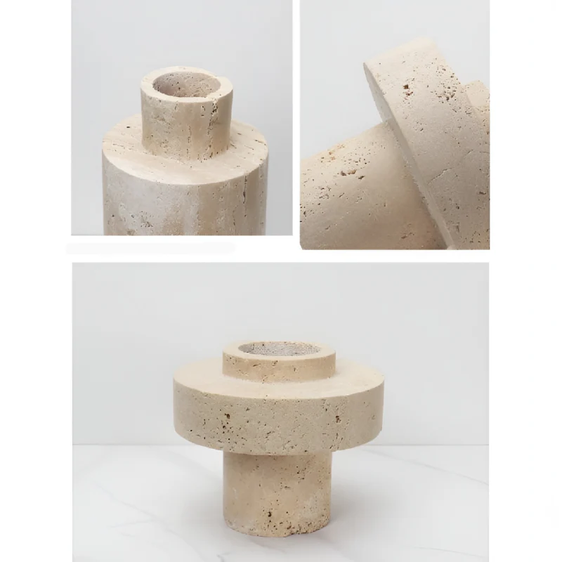 Modern Creative Travertine Vase For Bedroom