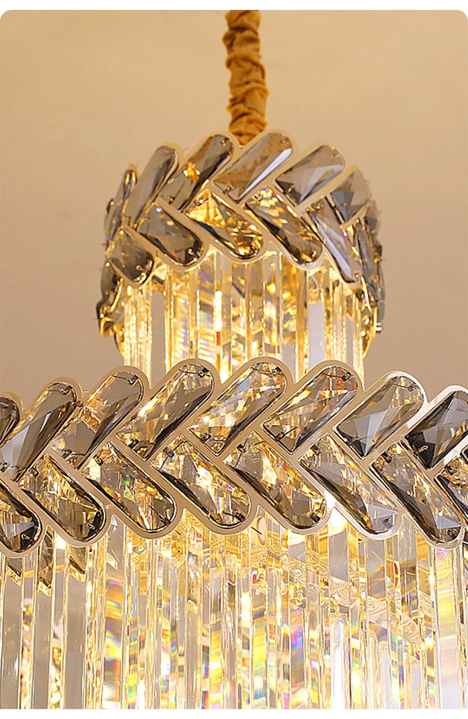 Crystal Cascade Chandelier 39.4