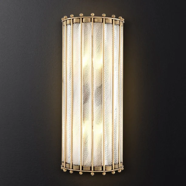 Modern Glass Wall Lamp in American Style, Living Room, Bedroom