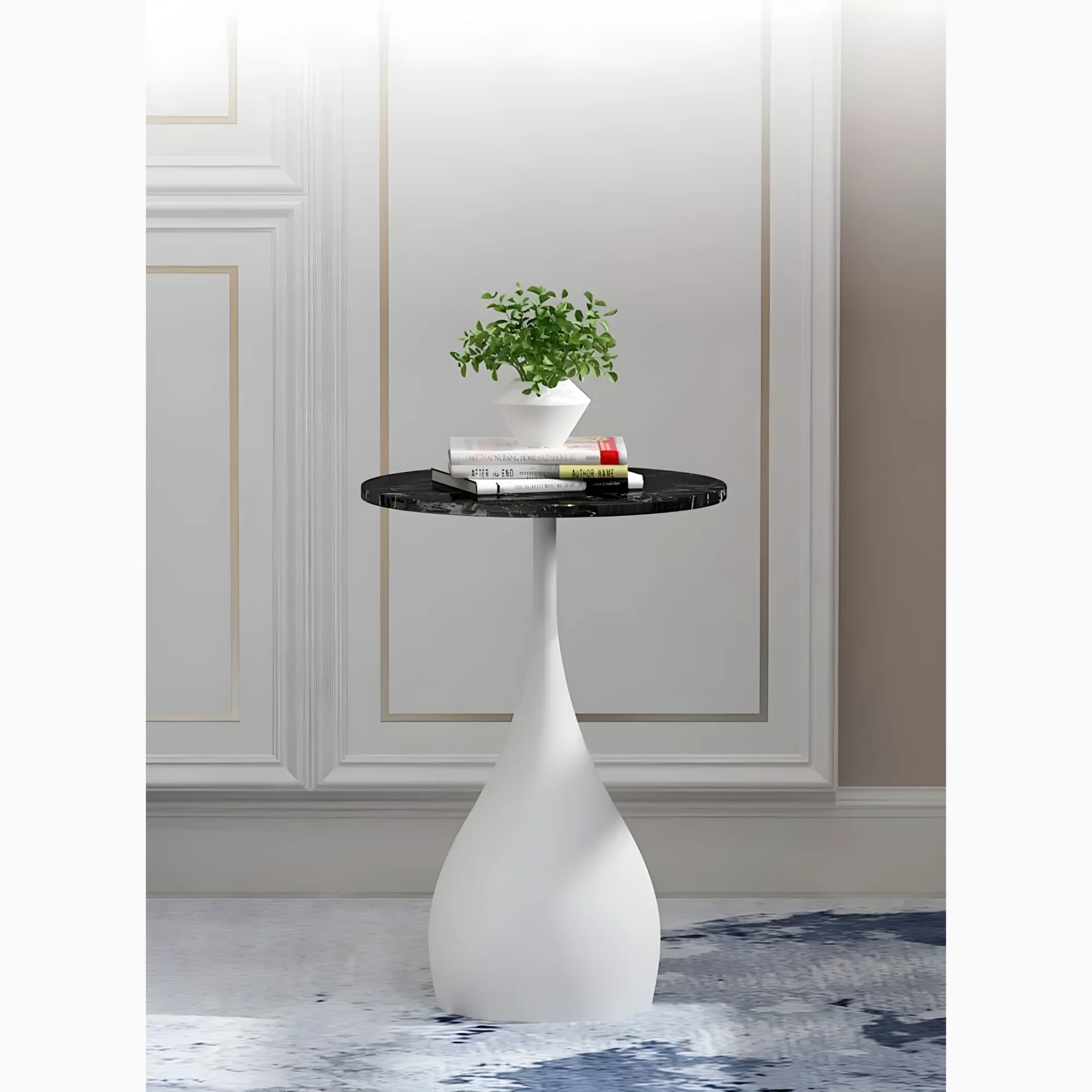 Marble Luxury Sofa Side Coffee Table for Living Room, Bedroom