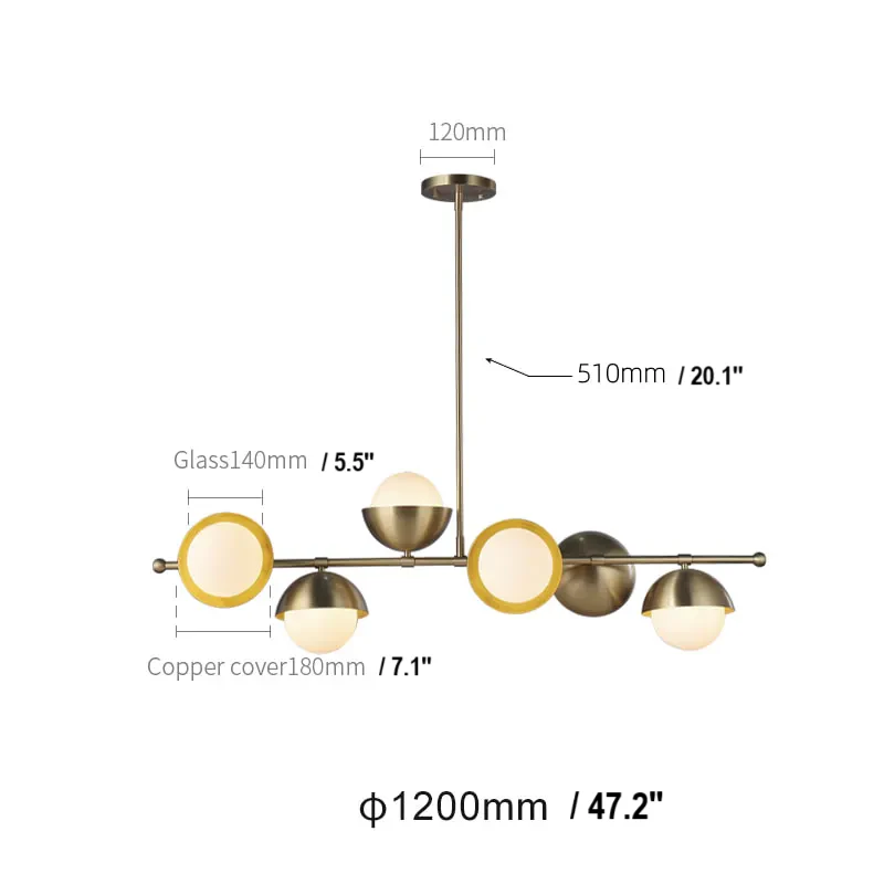 Chic Opal Glow Linear Chandelier