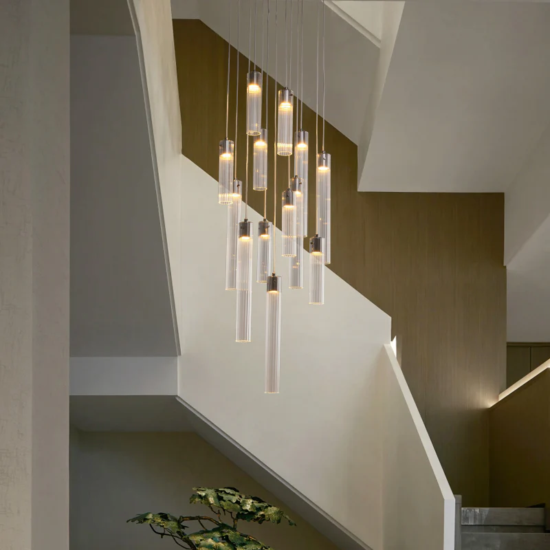 Urban Mimimalist Glass Pendants Chandelier, 13 Heads