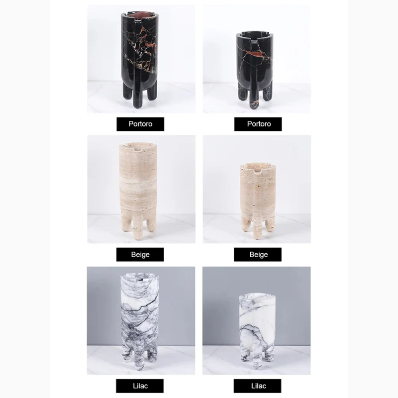 Creative Modern Elegant Marble Vase For Living Room