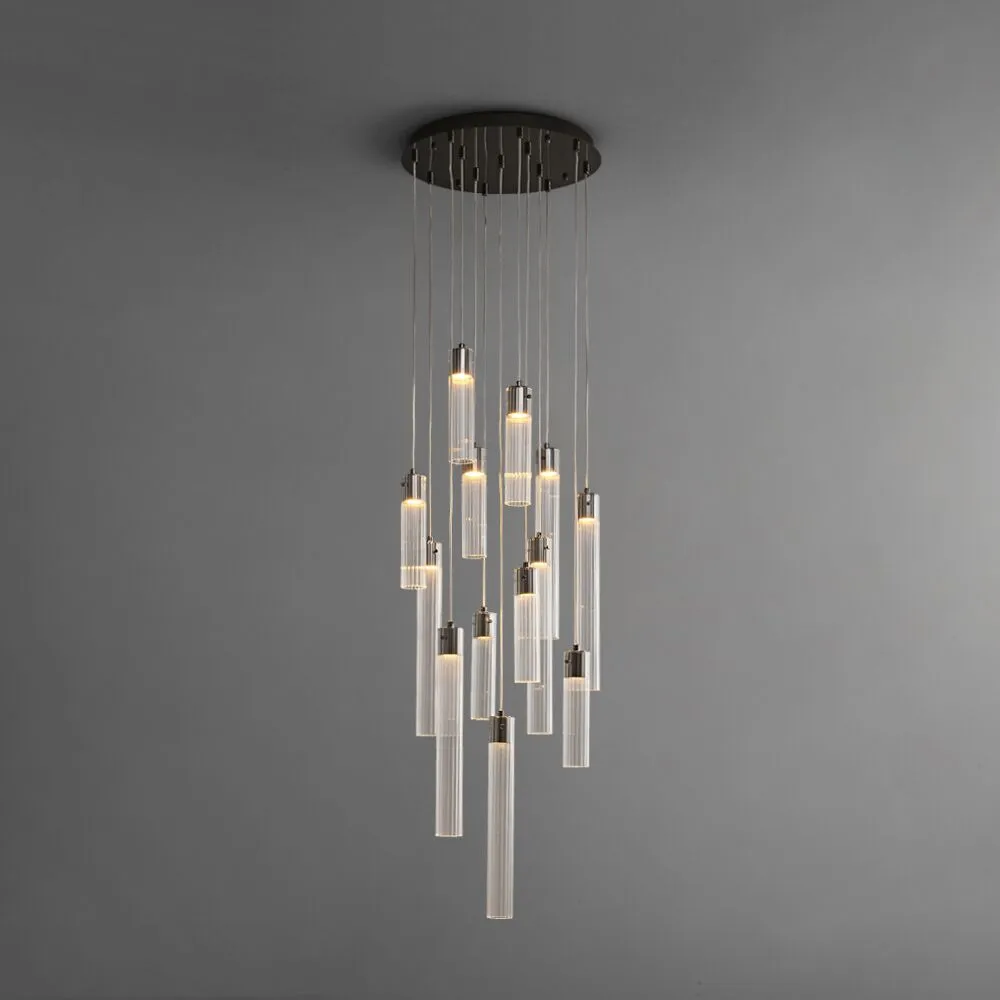 Urban Mimimalist Glass Pendants Chandelier, 13 Heads