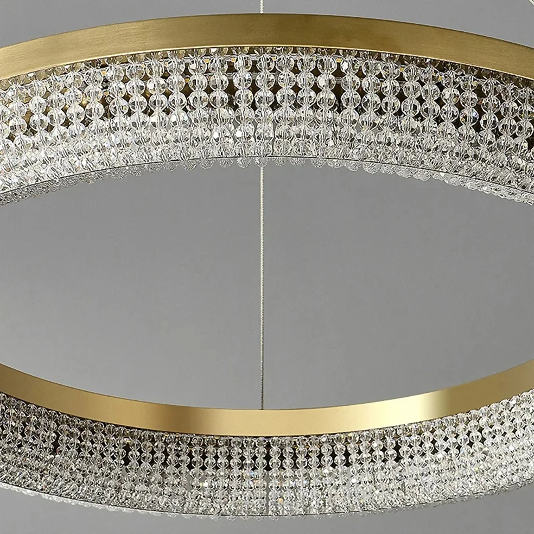 Stafa | Chic Drum Ceiling Chandelier with Crystals