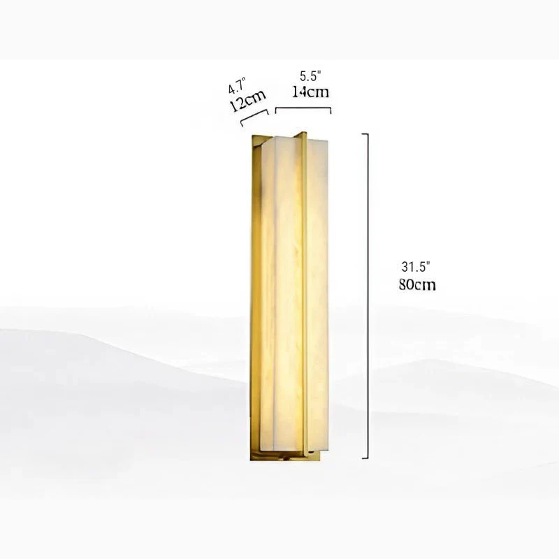 Modern Marble Wall Lamp in Minimalistic Style for Courtyard, Outdoor