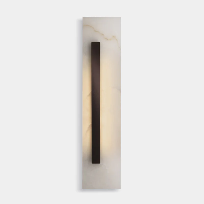 Oberhofen am Thunersee | Minimalistic Black Rectangular Wall Lamp