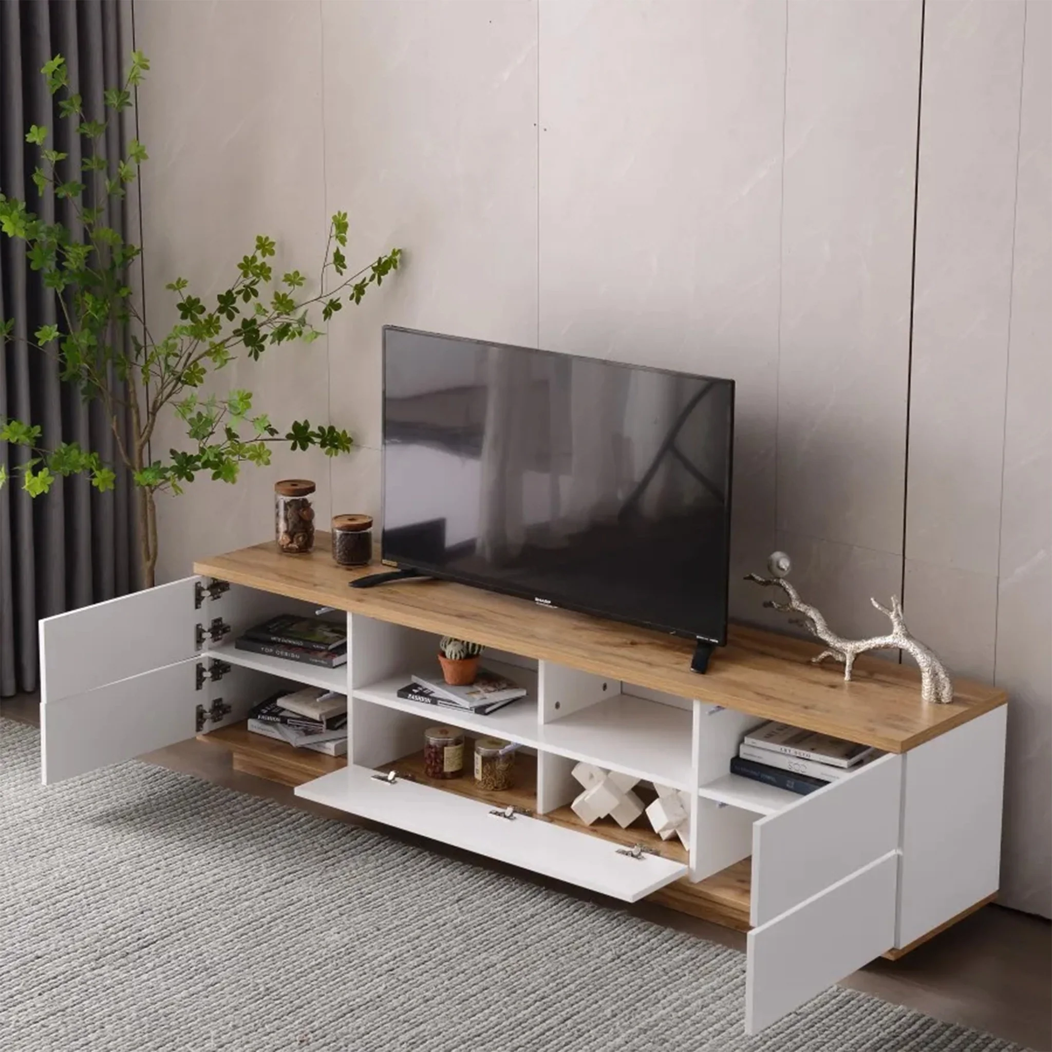 Don | Natural Design Wooden TV Stand