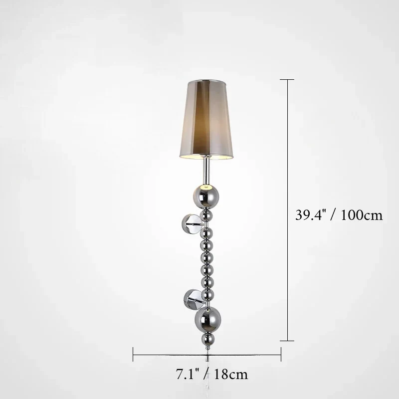 Japan Style Vertical Wall Sconce for Living Room