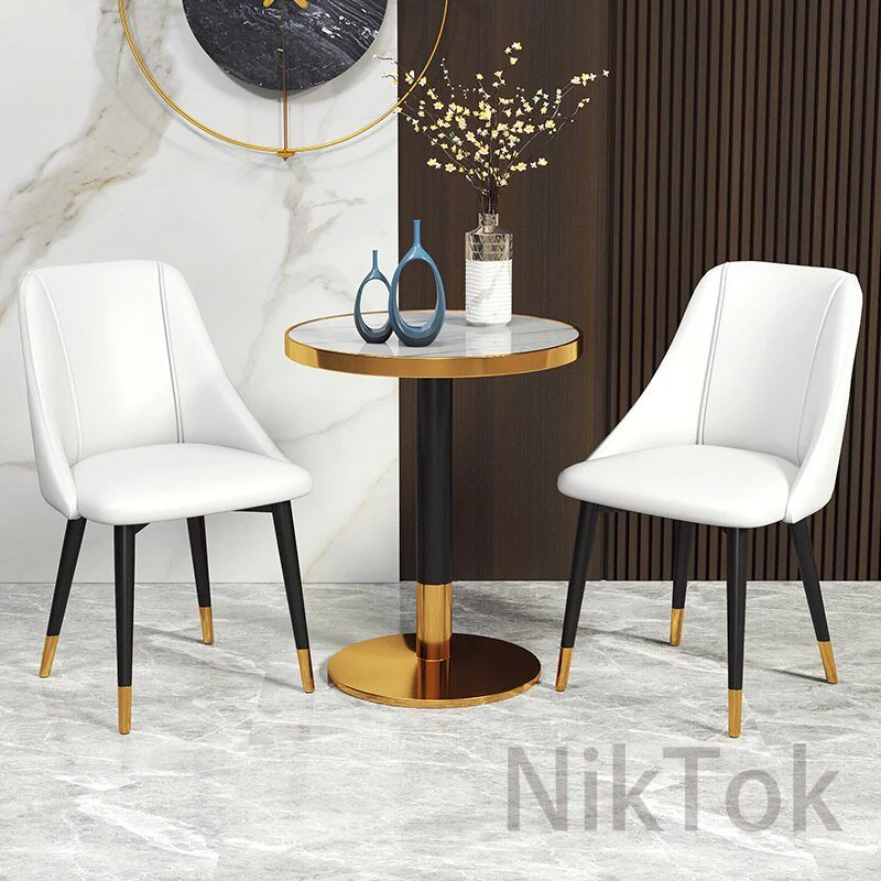 Nordic Iron Desk Stool Dining Chair