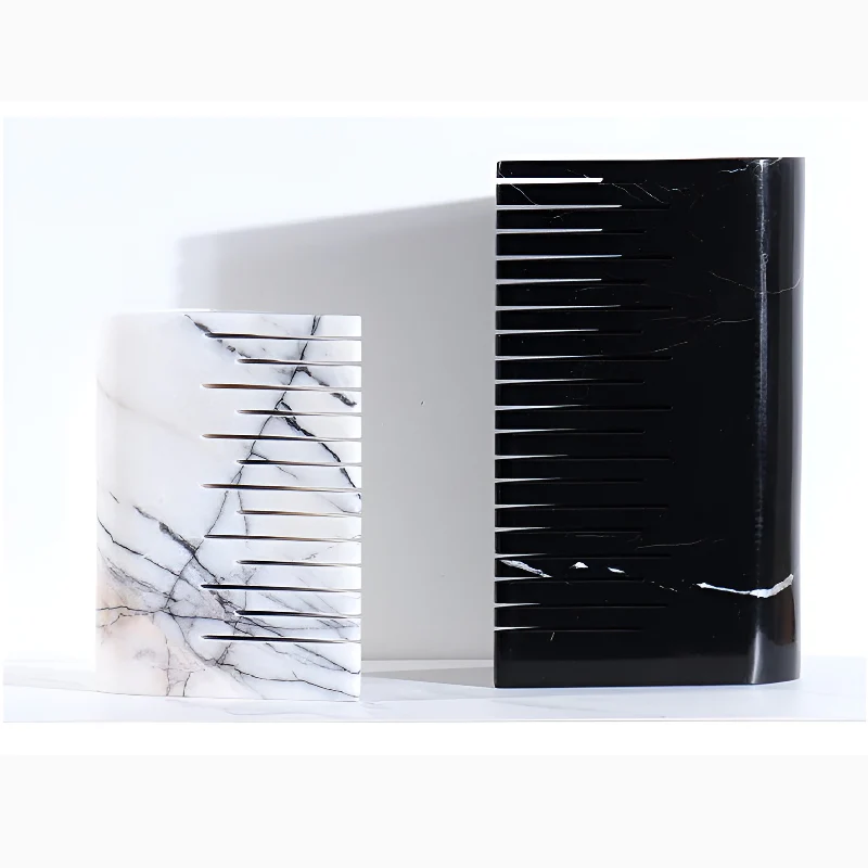 Creative Luxury Polished Marble Flower Vase