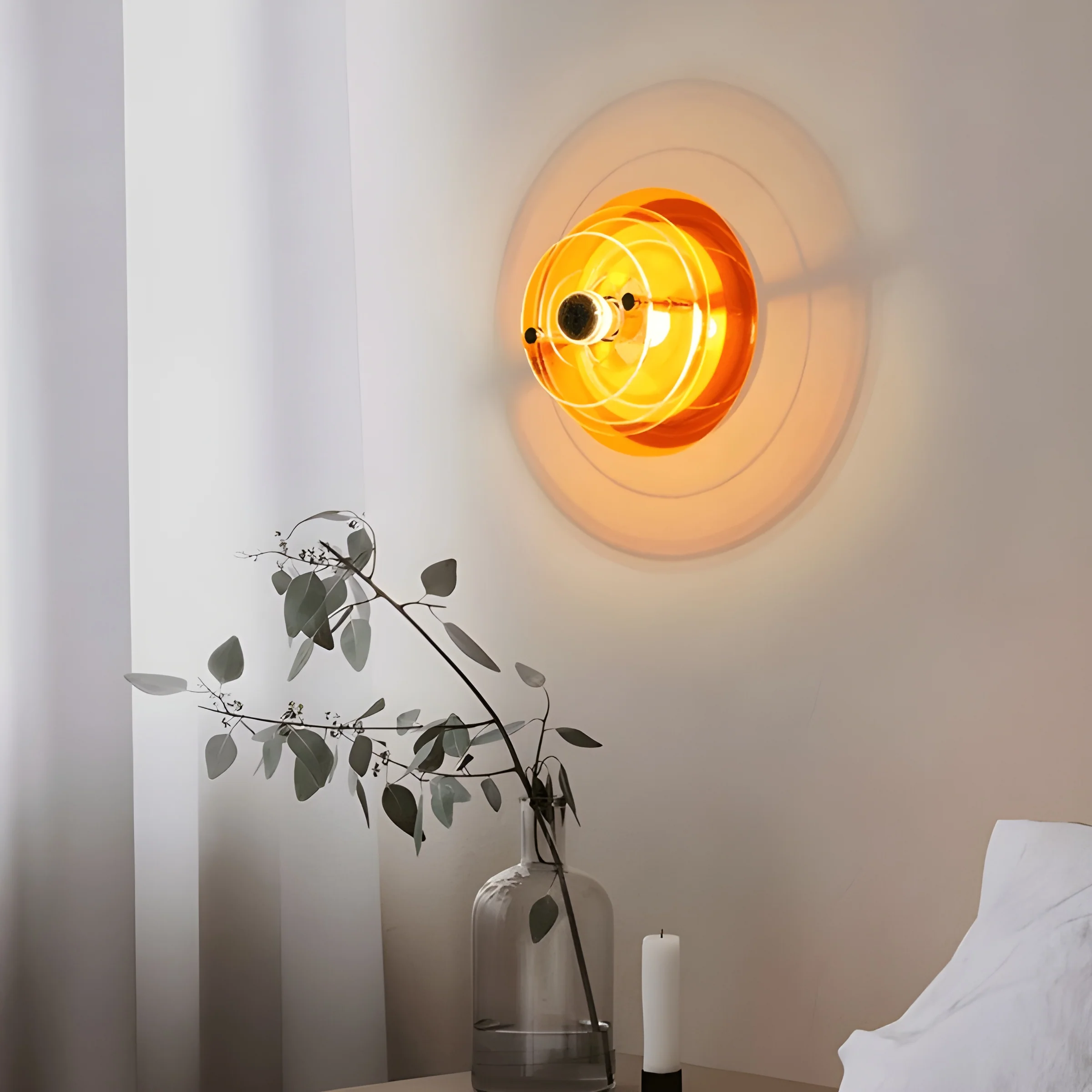 Modern LED Wall Lamp in Futuristic Style for Living Room, Bedroom