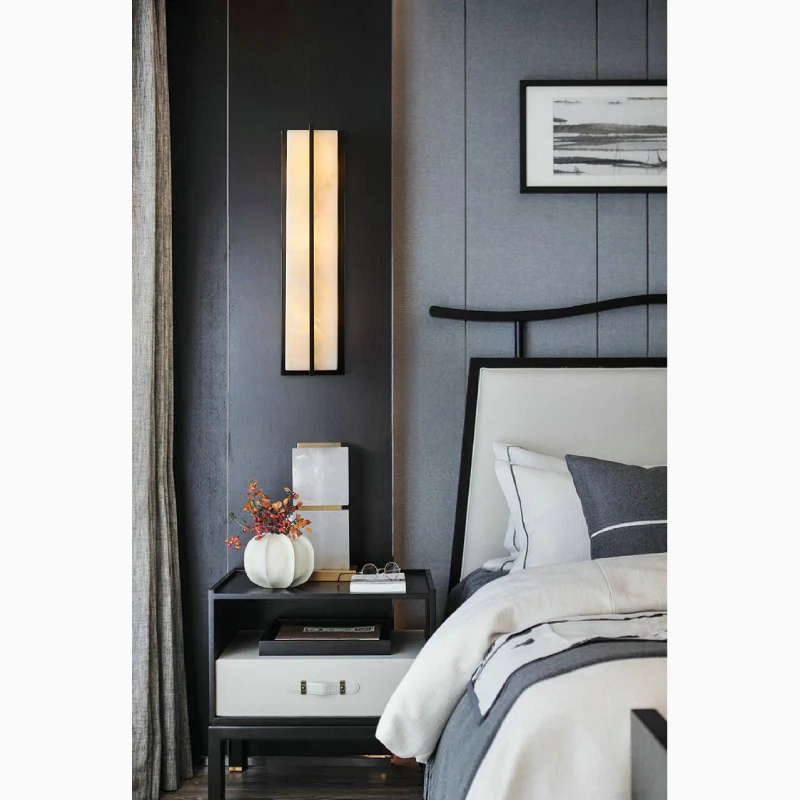 Modern Marble Wall Lamp in Minimalistic Style for Courtyard, Outdoor