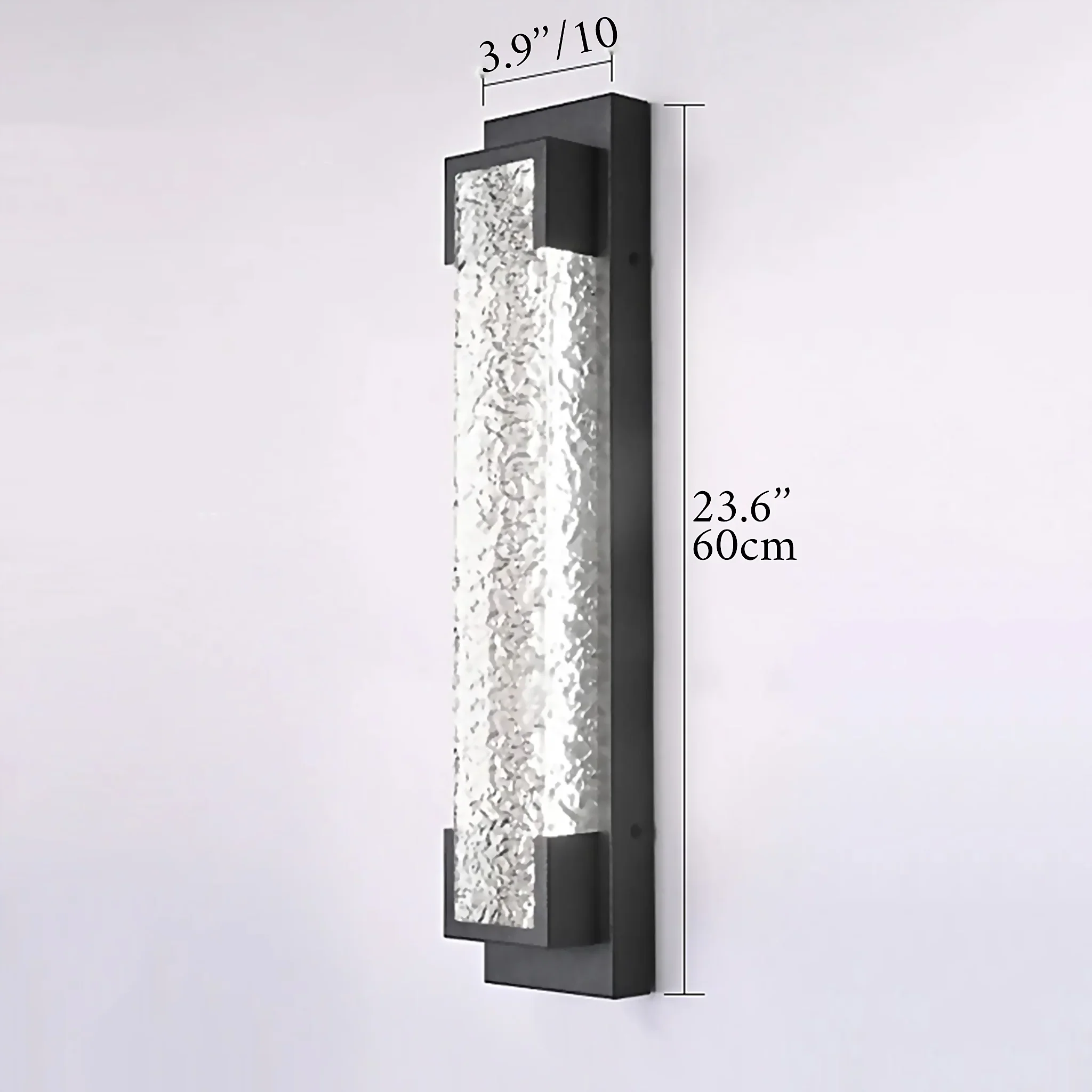 Alserio | Stylish Black Anti Rust LED Outdoor Wall Sconce