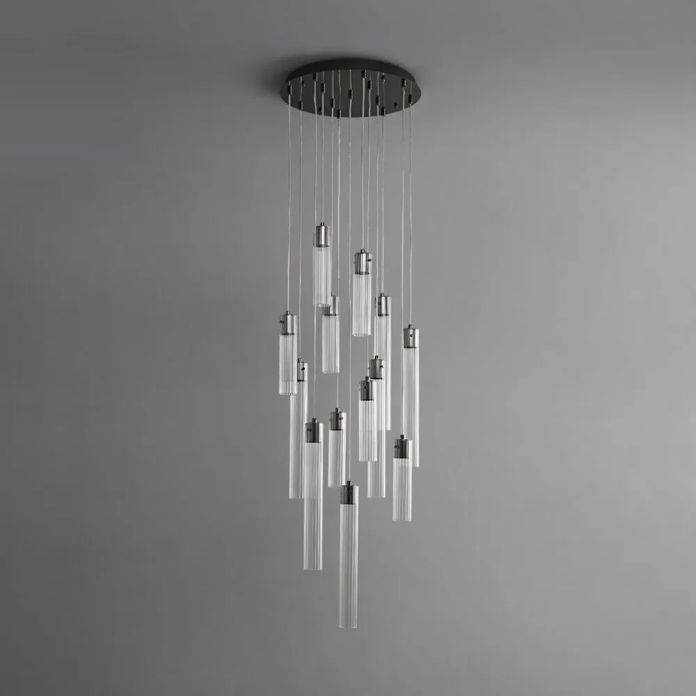 Urban Mimimalist Glass Pendants Chandelier, 13 Heads
