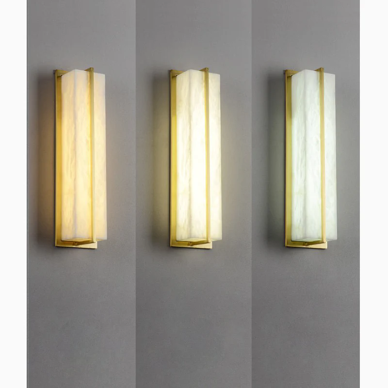 Modern Marble Wall Lamp in Minimalistic Style for Courtyard, Outdoor