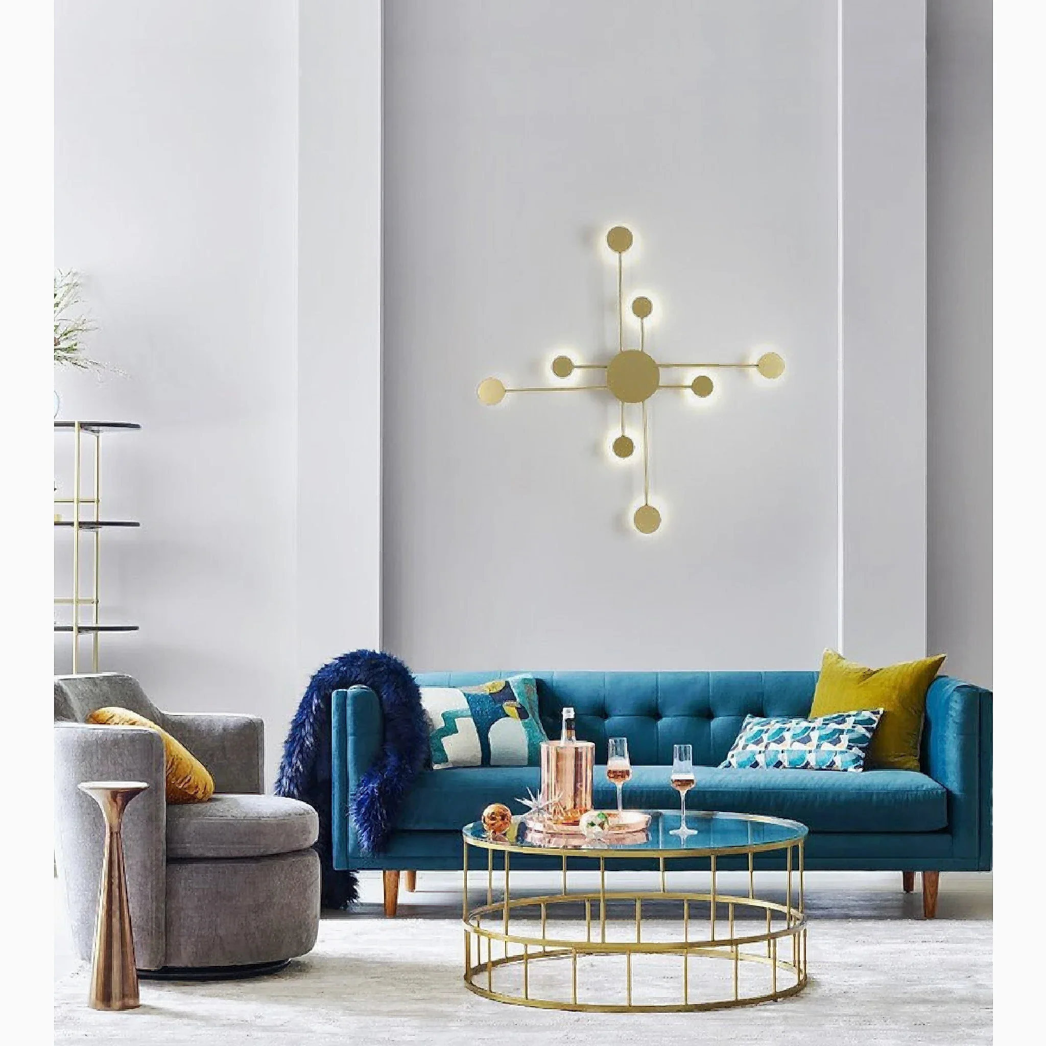 Carouge | Cruciform LED Ceiling Chandelier