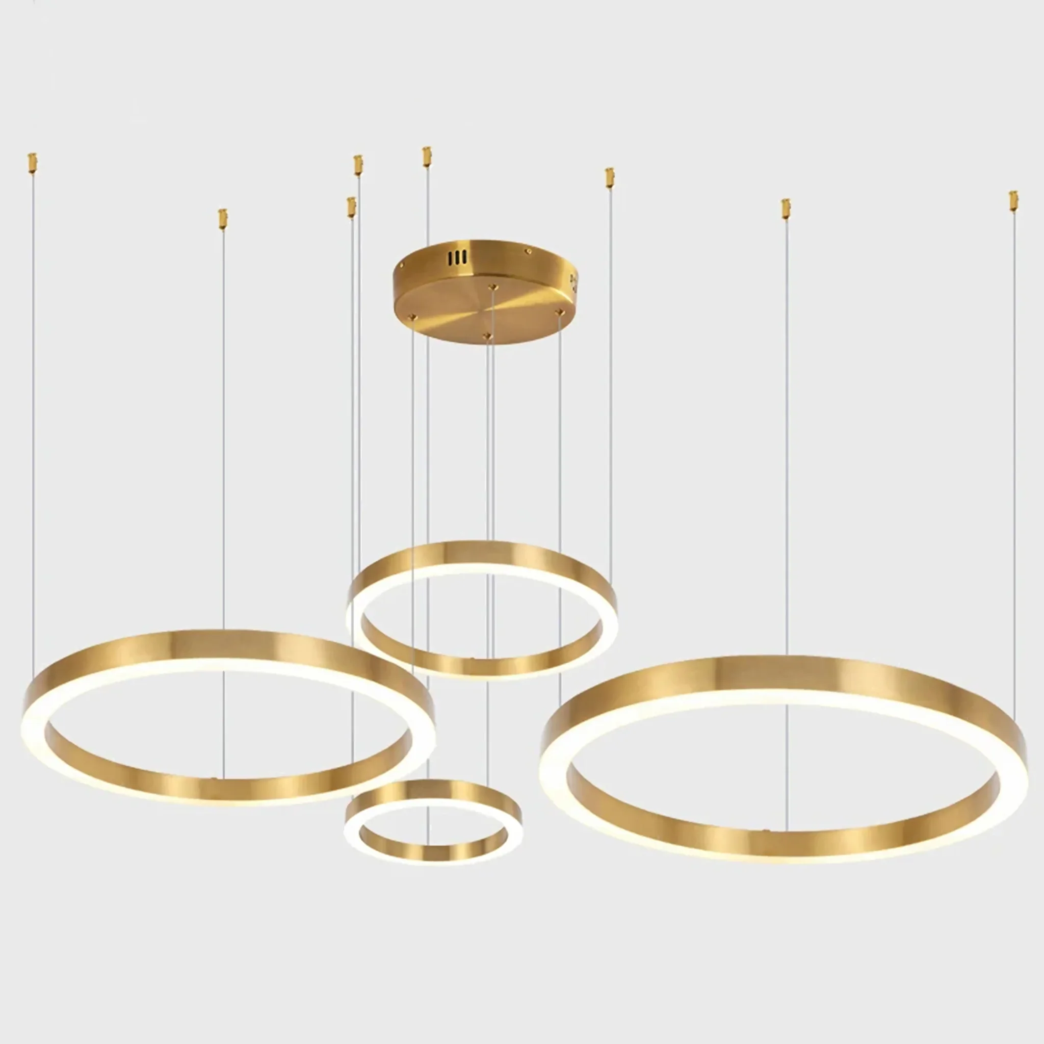 Thalwil | Classy Gold Rings Ceiling Chandelier