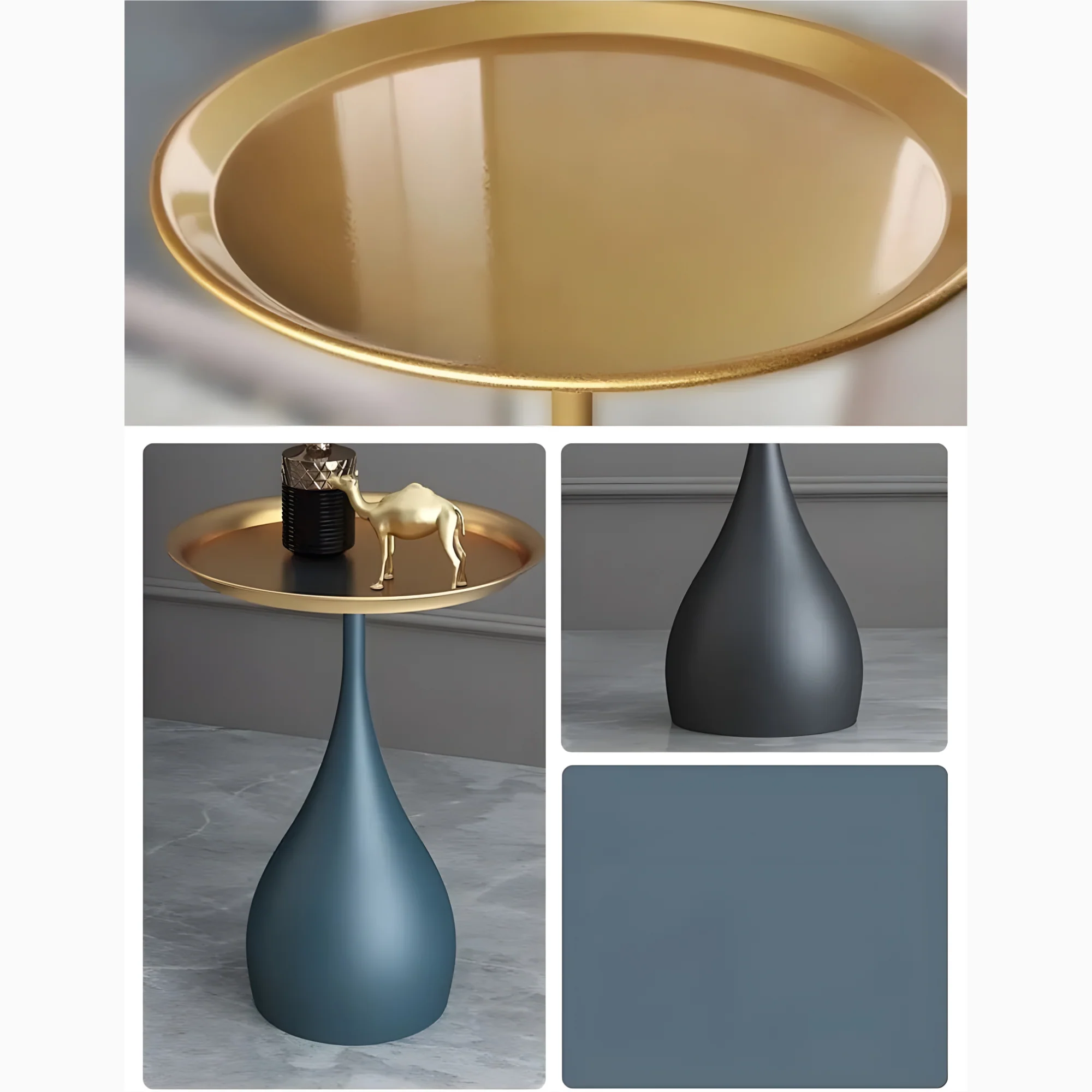 Marble Luxury Sofa Side Coffee Table for Living Room, Bedroom