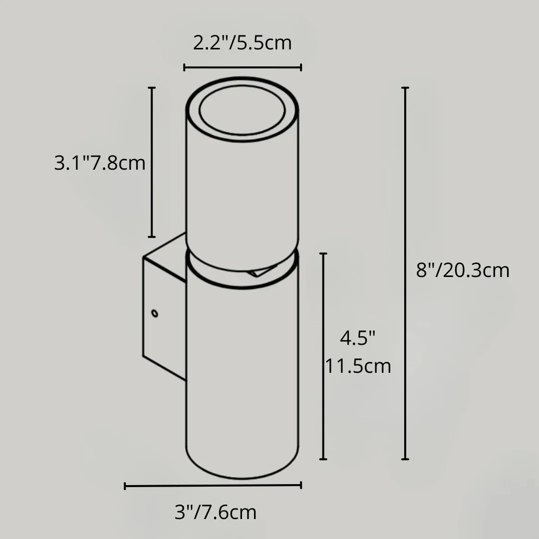 Logic Dual?Beam Outdoor Wall Light - Aluminum LED Sconce