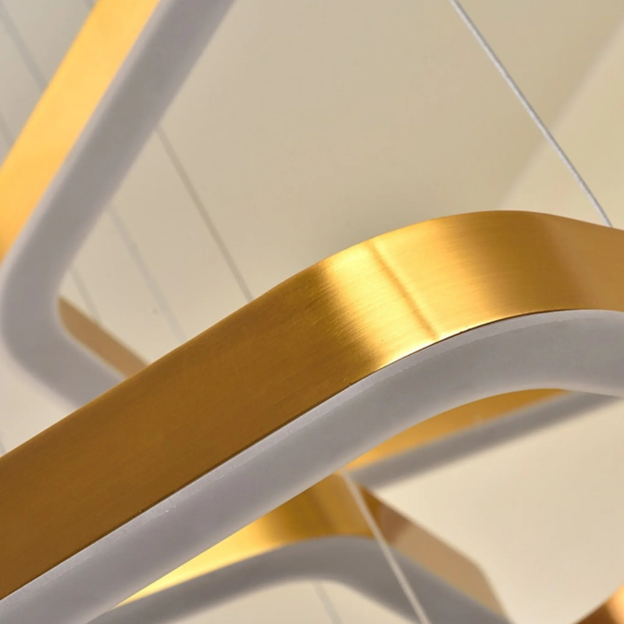 Chatelet | Hexagon Gold Chandelier for Living room, Dia23.6