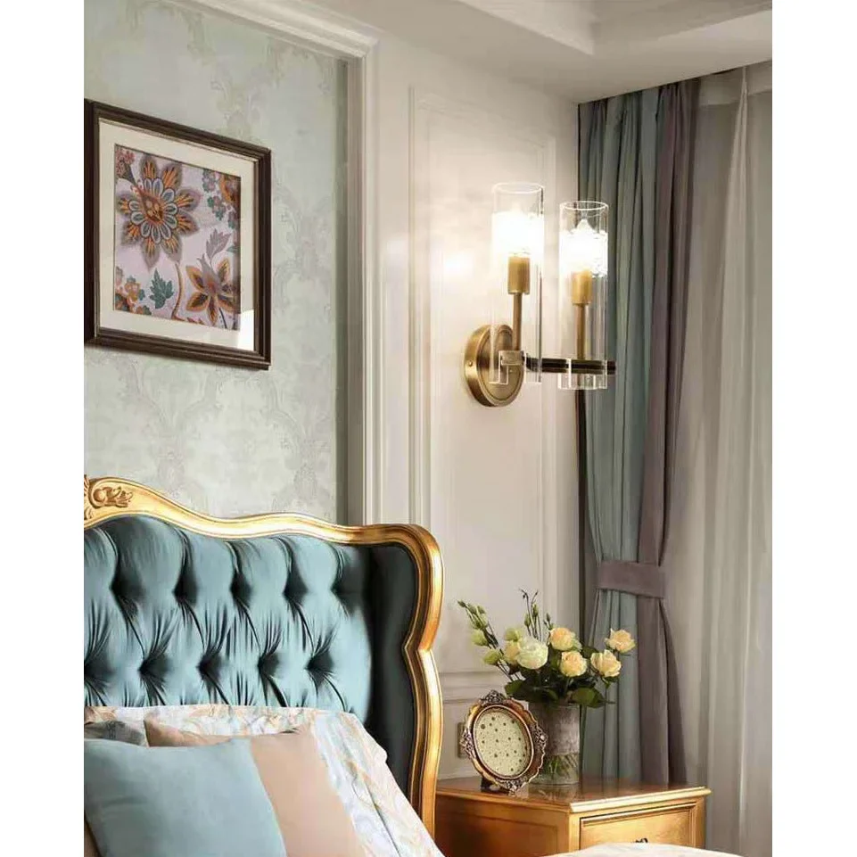 Creative Glass Wall Lamp in Romantic Style for Living Room, Bedroom