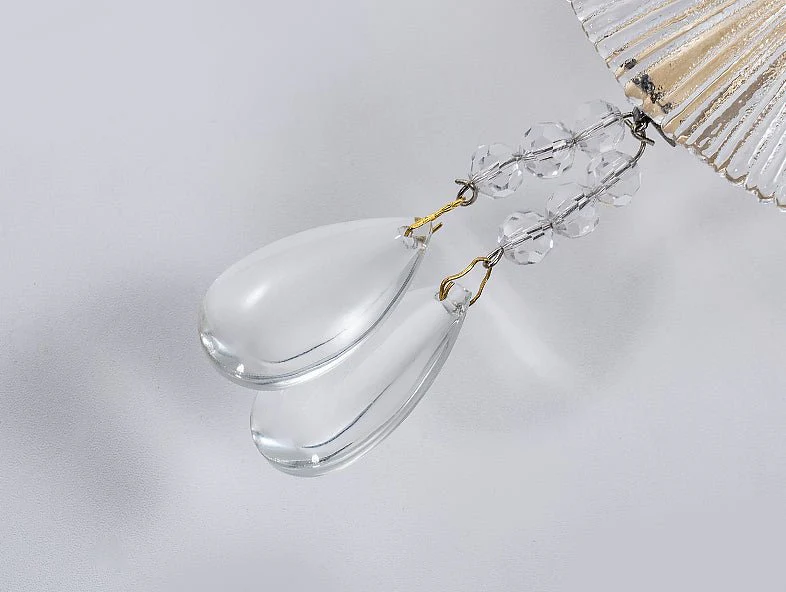 Modern Crystal Wall Lamp Circle Shaped for Living Room, Bedroom